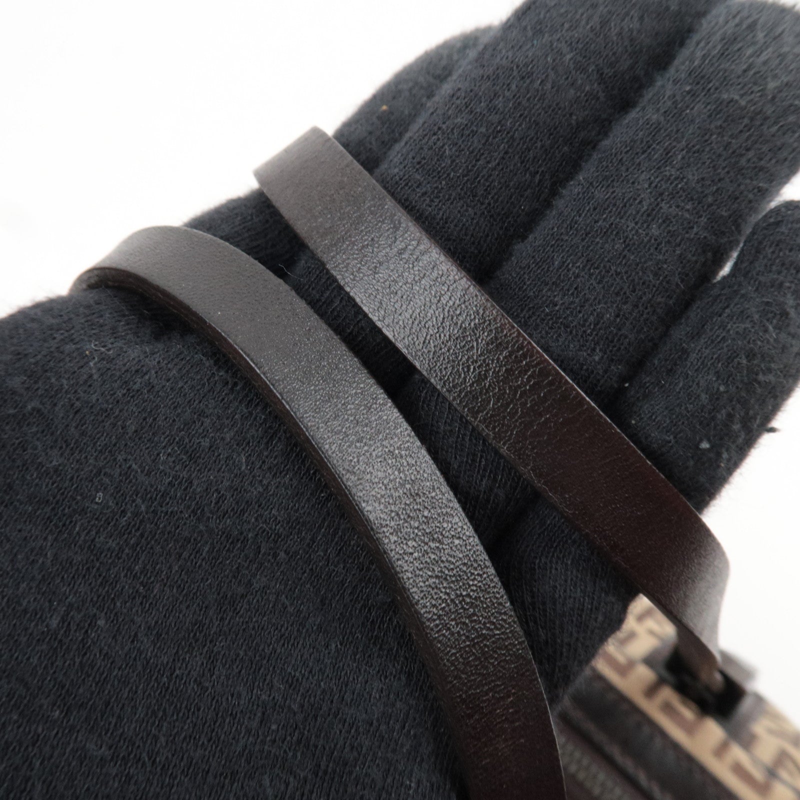 FENDI Zucchino East West Handbag Beige 8BL006