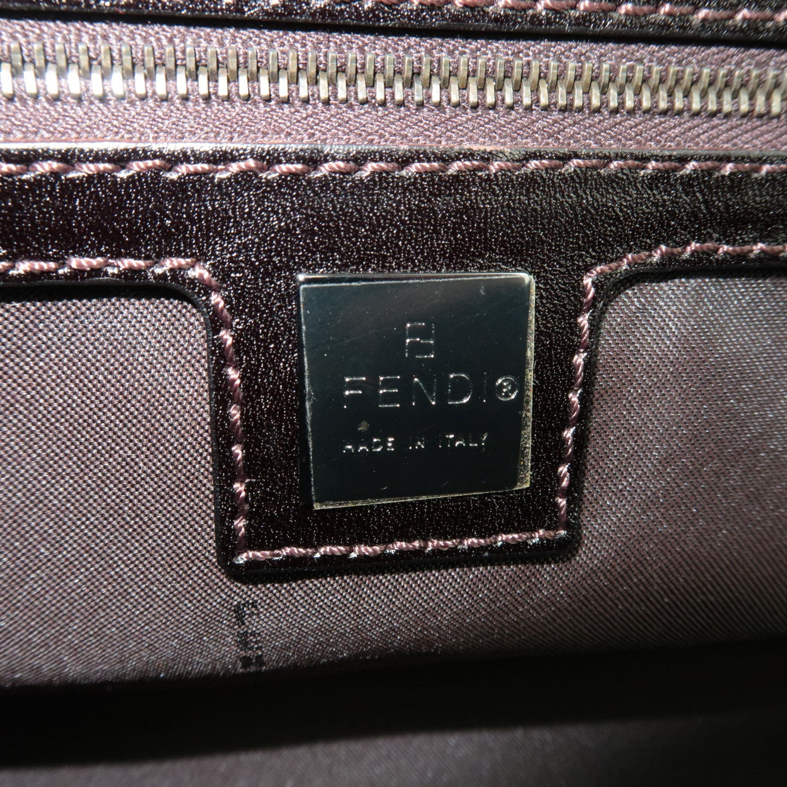 FENDI Zucchino East West Handbag Beige 8BL006