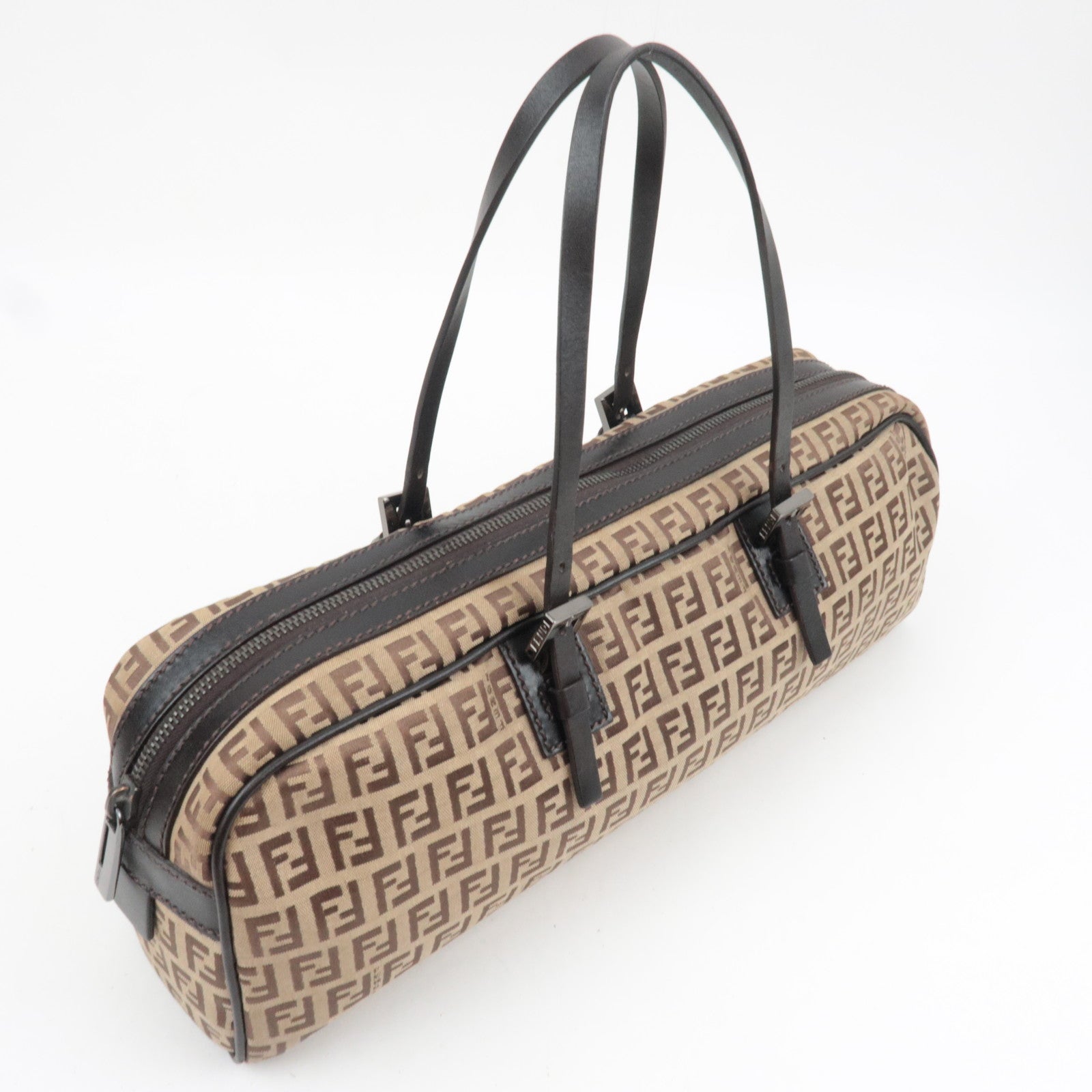 FENDI Zucchino East West Handbag Beige 8BL006