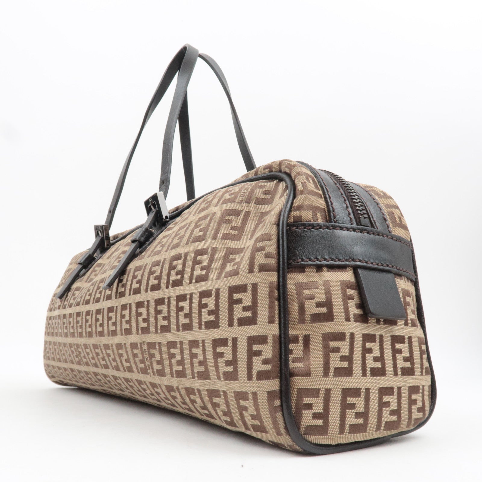 FENDI Zucchino East West Handbag Beige 8BL006