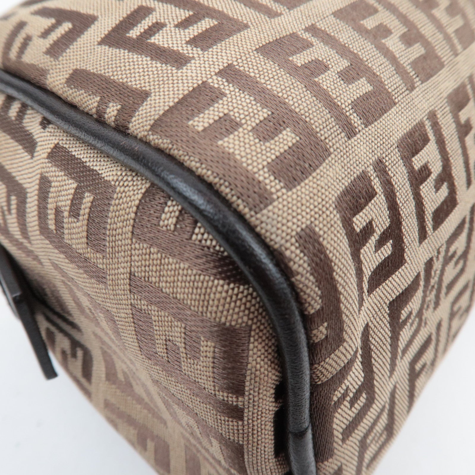 FENDI Zucchino East West Handbag Beige 8BL006