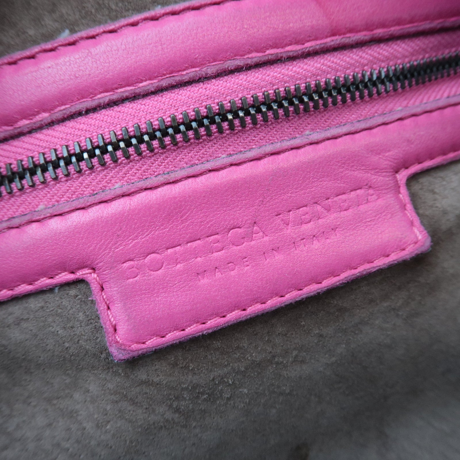 BOTTEGA VENETA Intrecciato Leather Montaigne Shoulder Bag in Pink