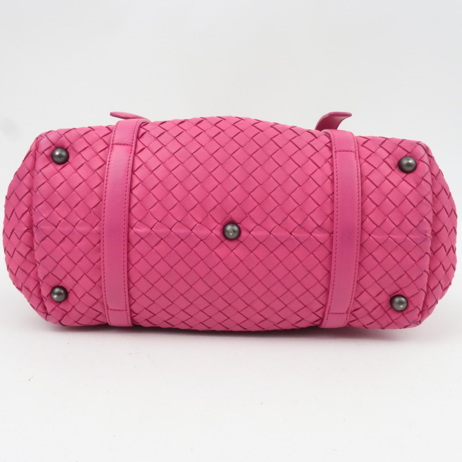 BOTTEGA VENETA Intrecciato Leather Montaigne Shoulder Bag in Pink