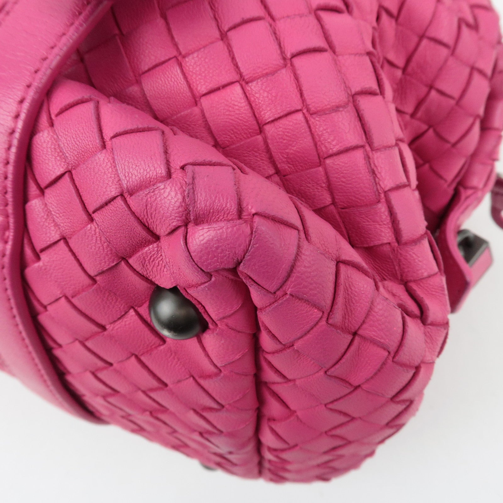 BOTTEGA VENETA Intrecciato Leather Montaigne Shoulder Bag in Pink