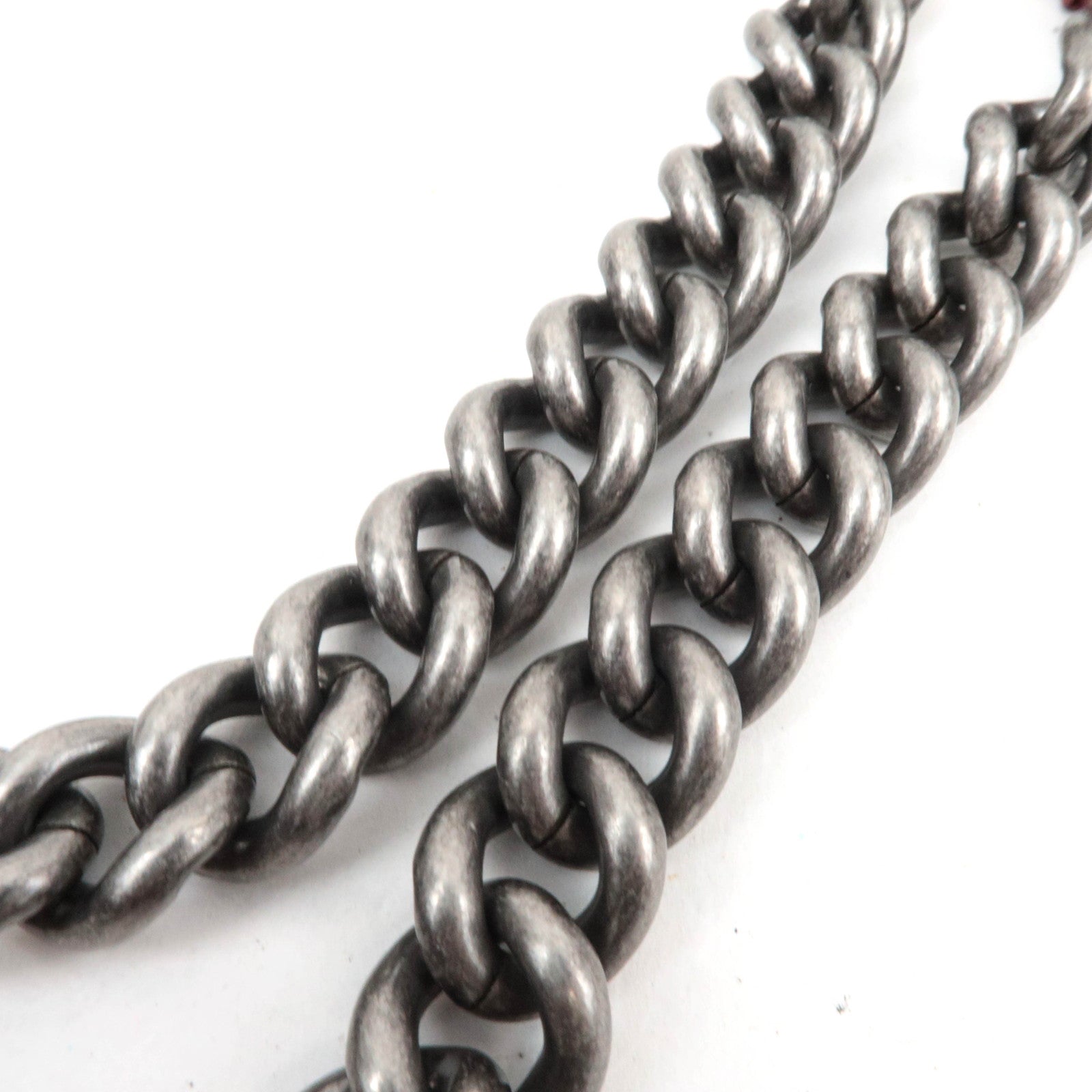 CHANEL Boy Chanel Chain Shoulder Bag Calf Leather Burgundy Silver HDW