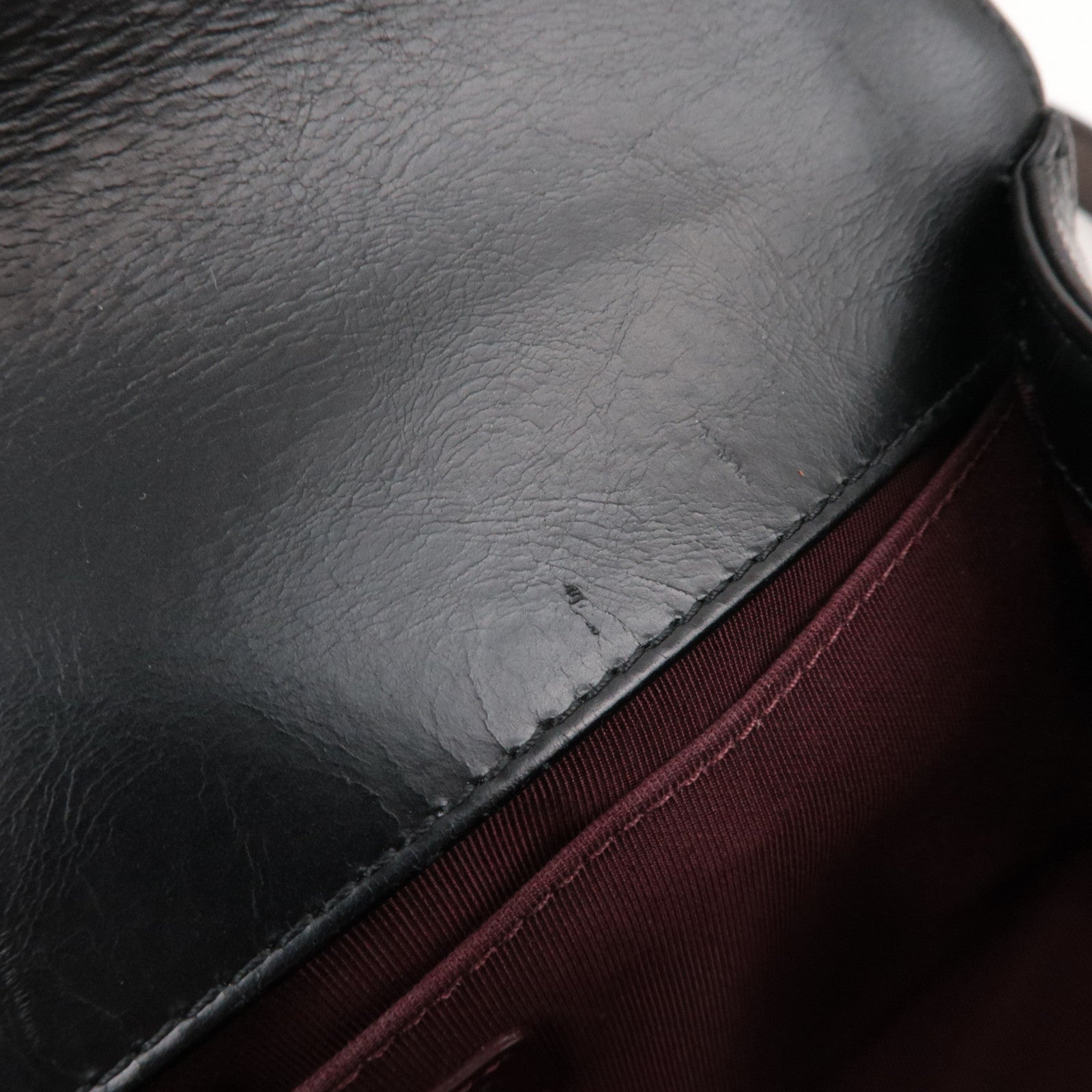 CHANEL Boy Chanel Chain Shoulder Bag Calf Leather Black