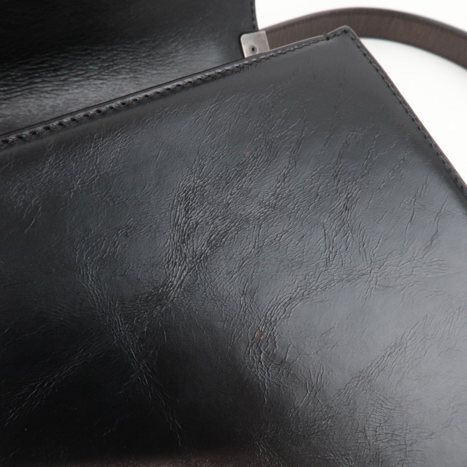 CHANEL Boy Chanel Chain Shoulder Bag Calf Leather Black