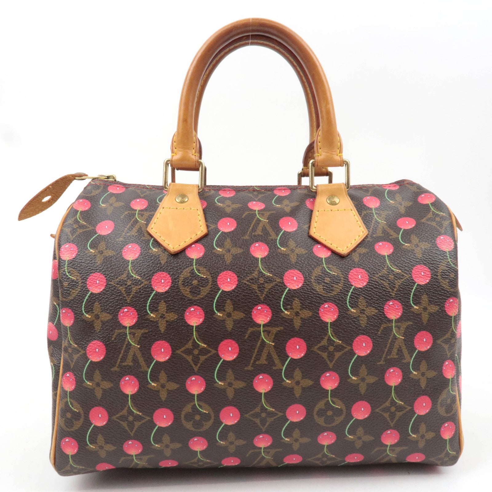Louis Vuitton Monogram Murakami Cherry Speedy 25 Handbag M95009