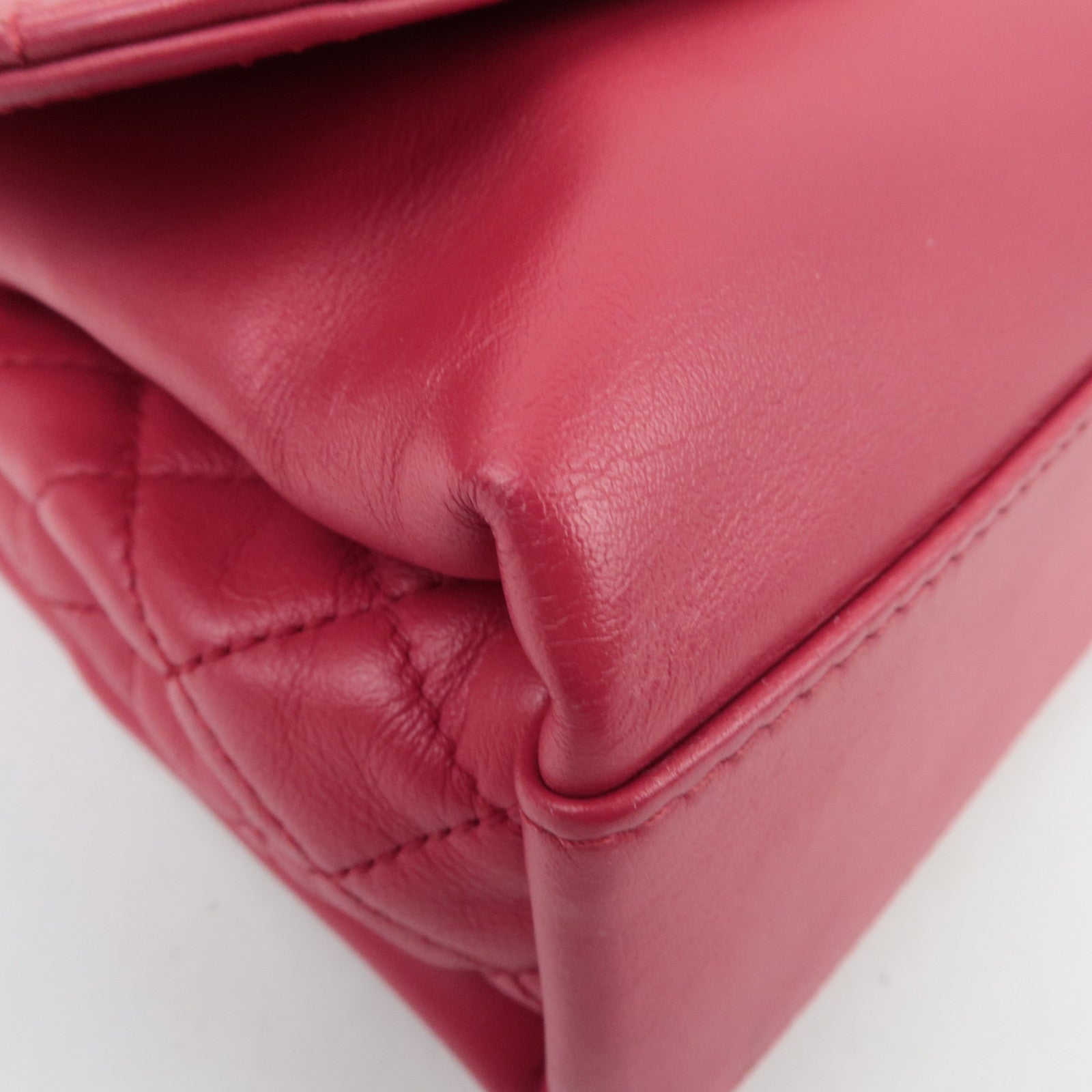 CHANEL Matelasse Chain Shoulder Bag Lambskin Pink