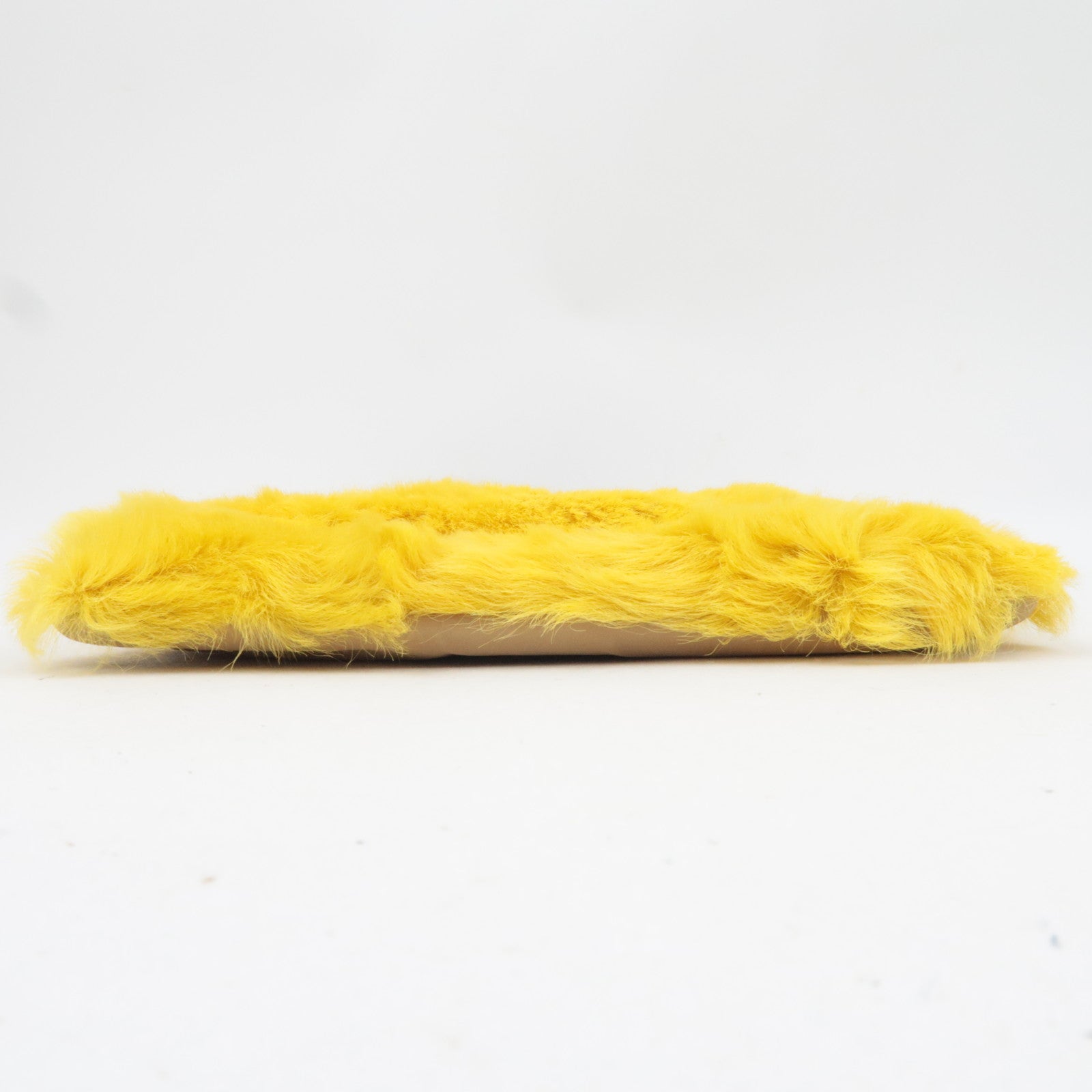 PRADA Prada Sports Handbag Nylon Fur Beige Yellow