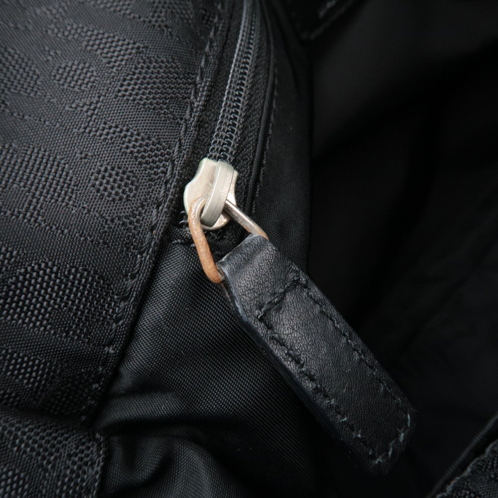 Christian Dior Diorissimo Trotter Ribbon Handbag Black