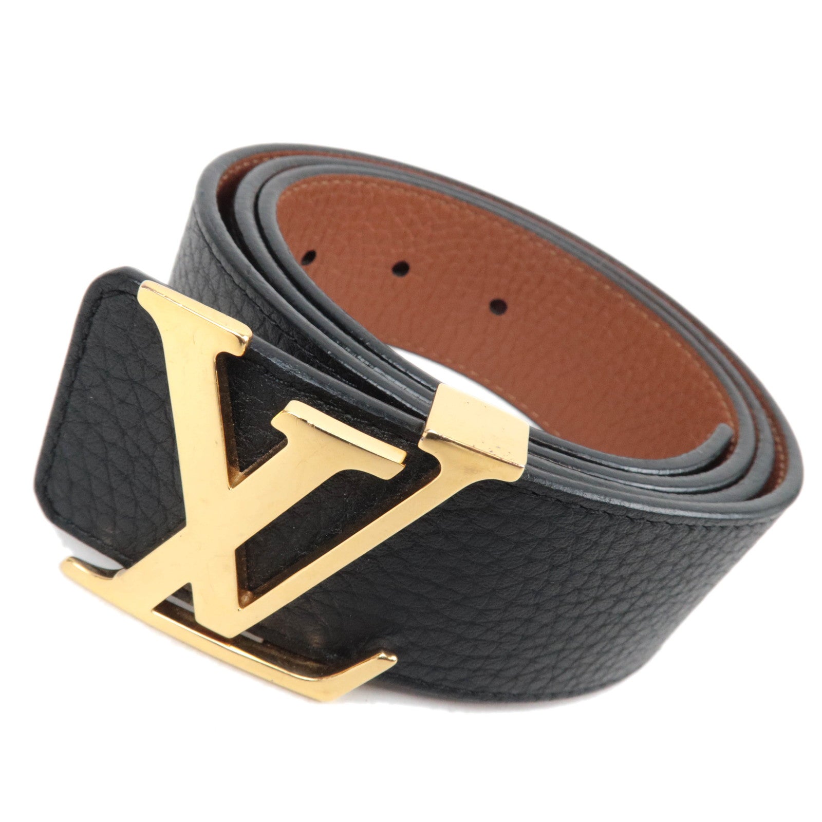 Louis Vuitton Ceinture LV Initial Reversible Leather Belt 85/34 Black Brown M915185620