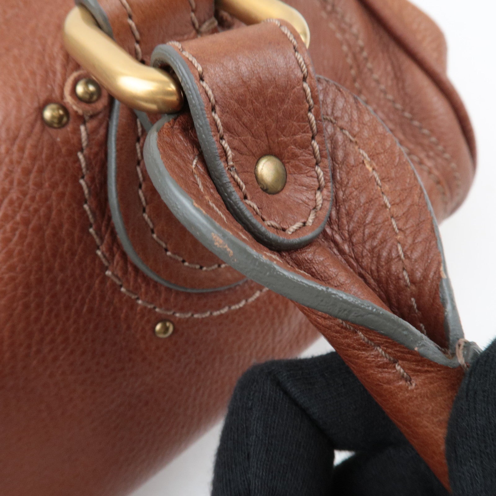 Chloe Paddington Leather Handbag Brown