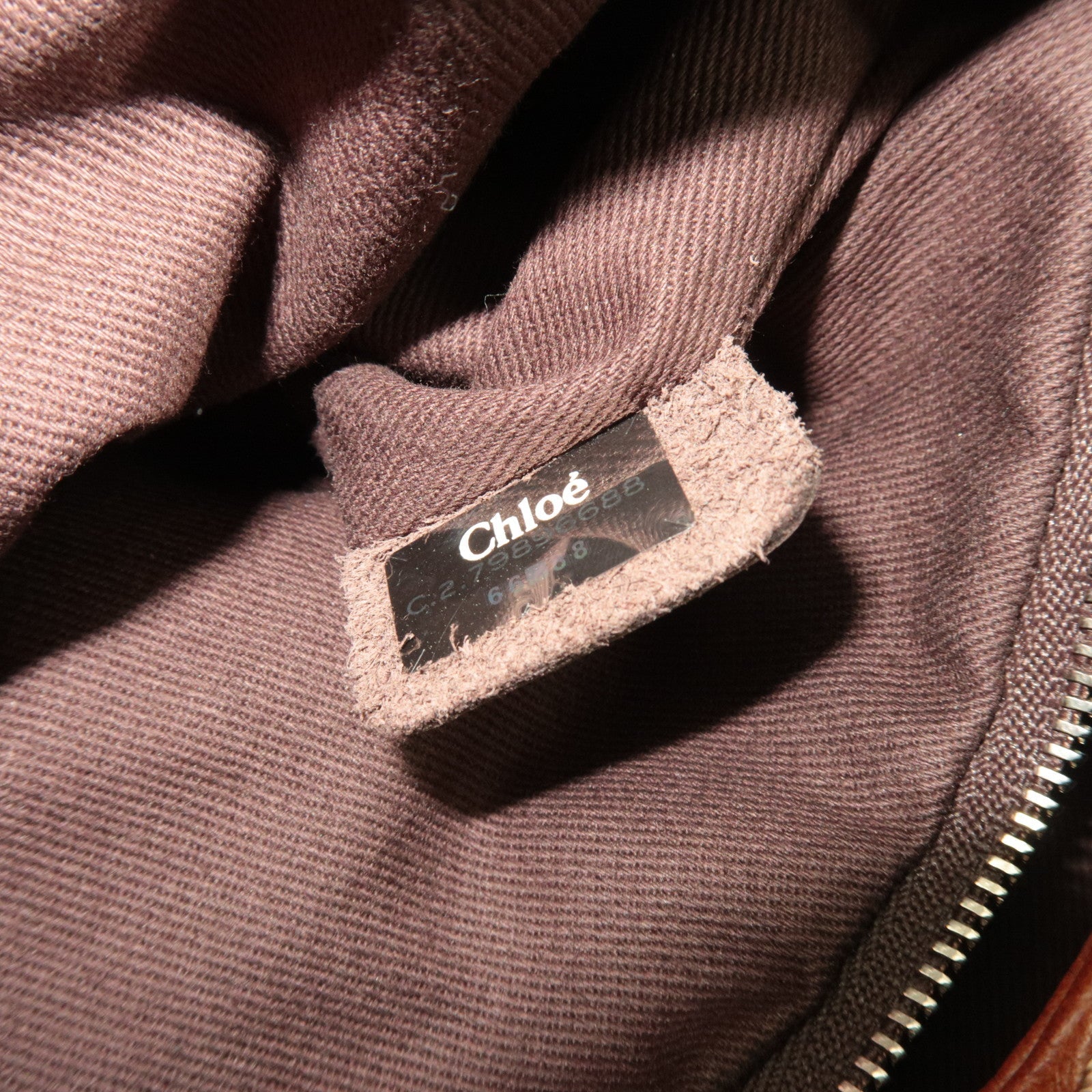 Chloe Paddington Leather Handbag Brown