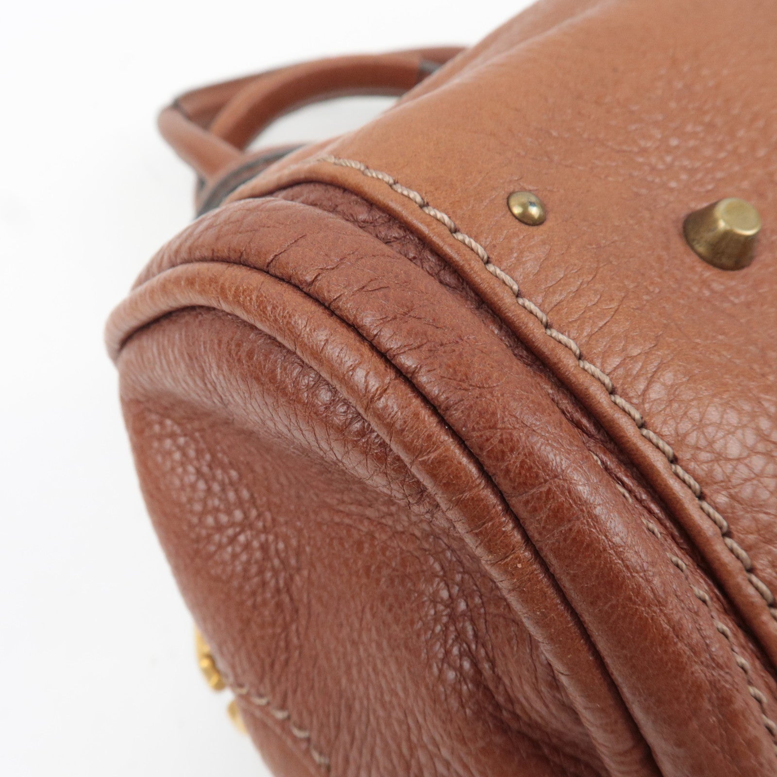 Chloe Paddington Leather Handbag Brown