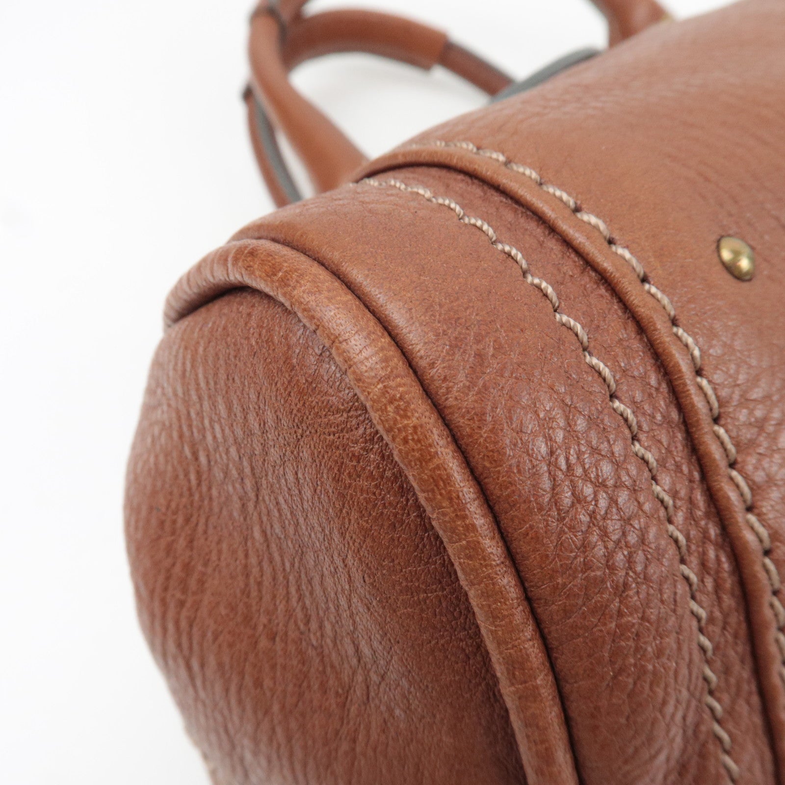 Chloe Paddington Leather Handbag Brown