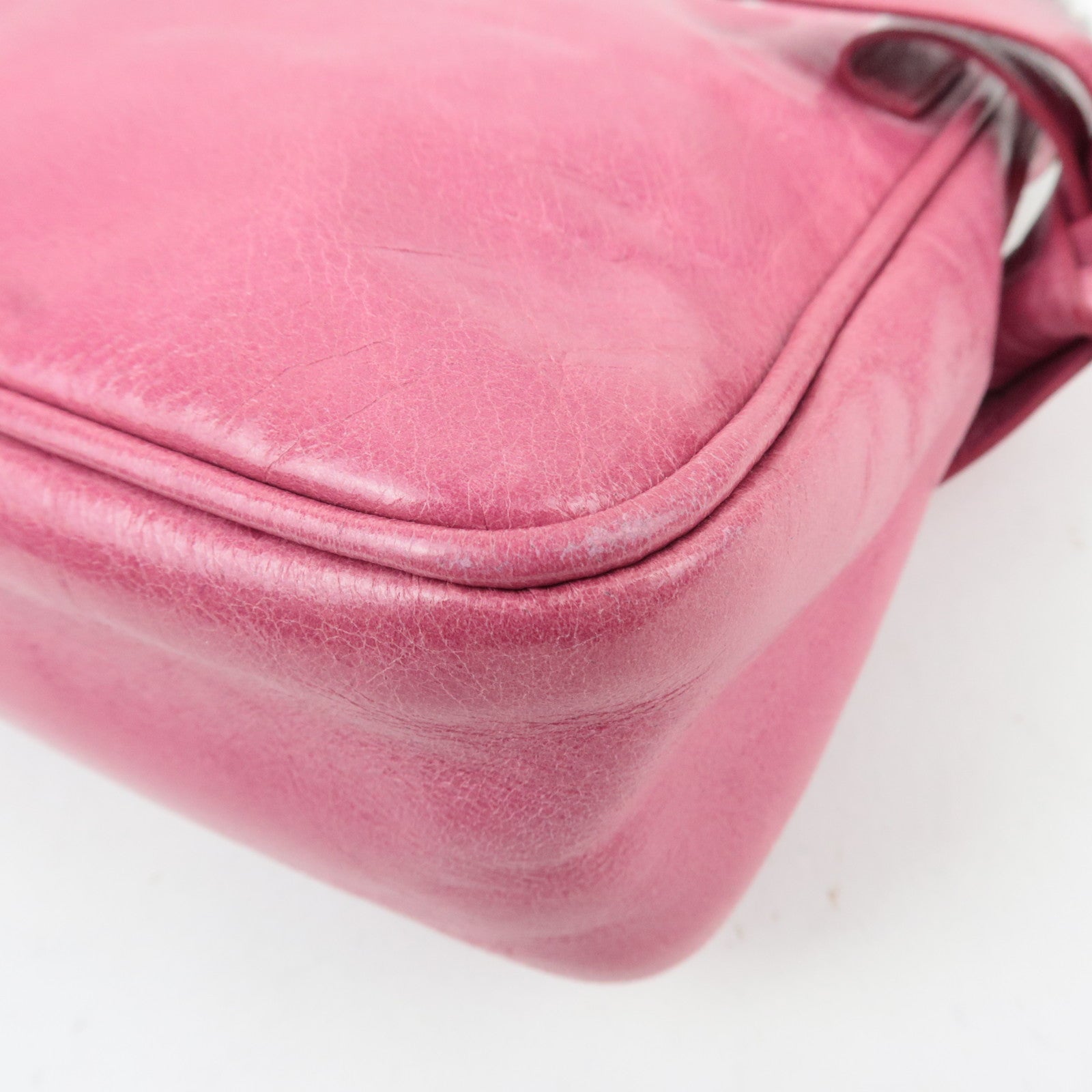 MIU MIU Ribbon Leather Shoulder Bag Pink RR1892