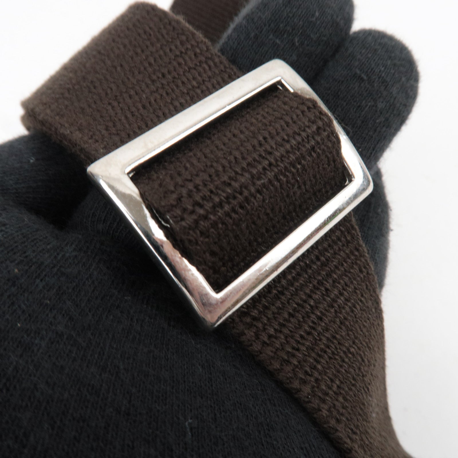 BURBERRY Nova Plaid Canvas Leather Shoulder Bag Beige Brown