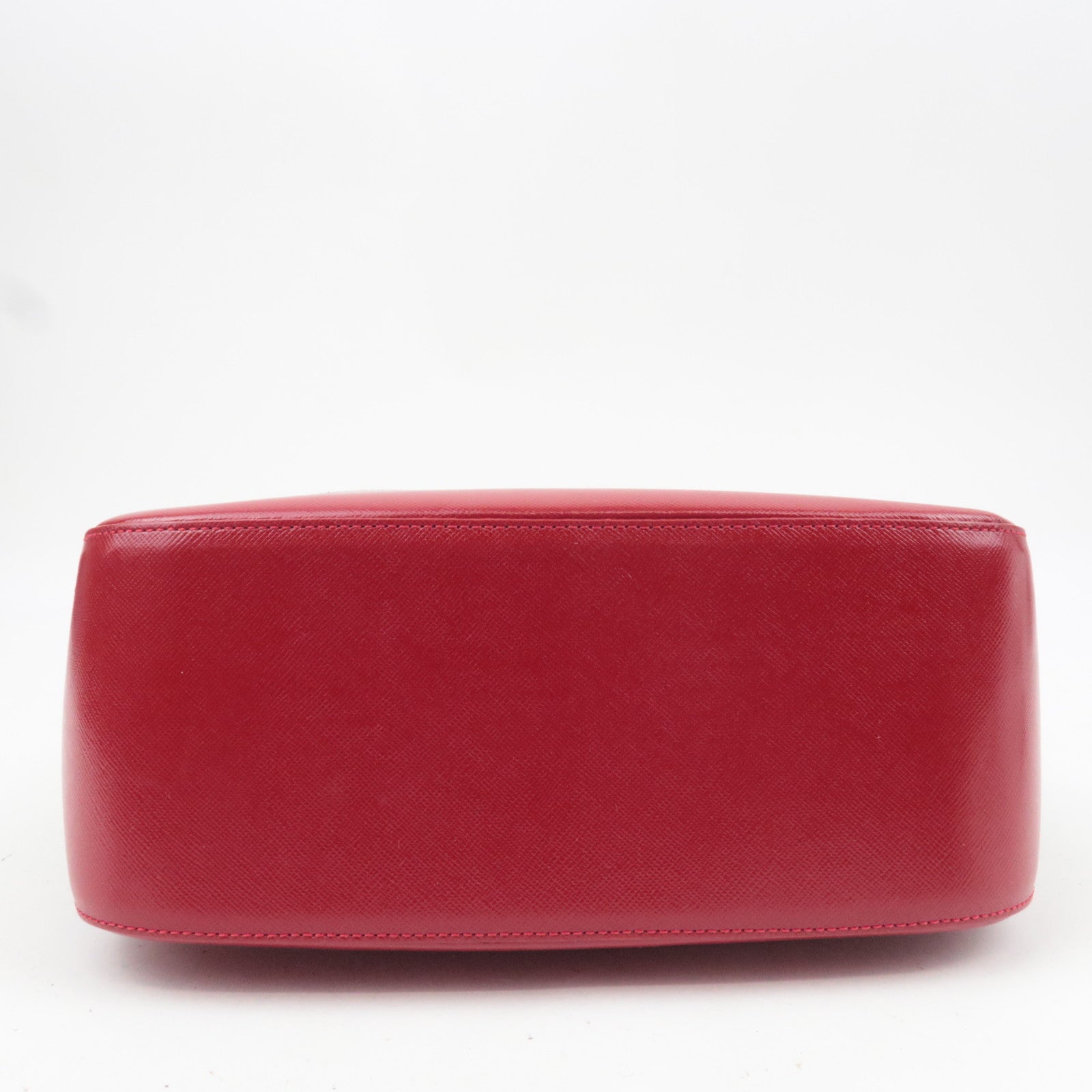 BURBERRY Nova Plaid Canvas Leather Handbag Beige Red