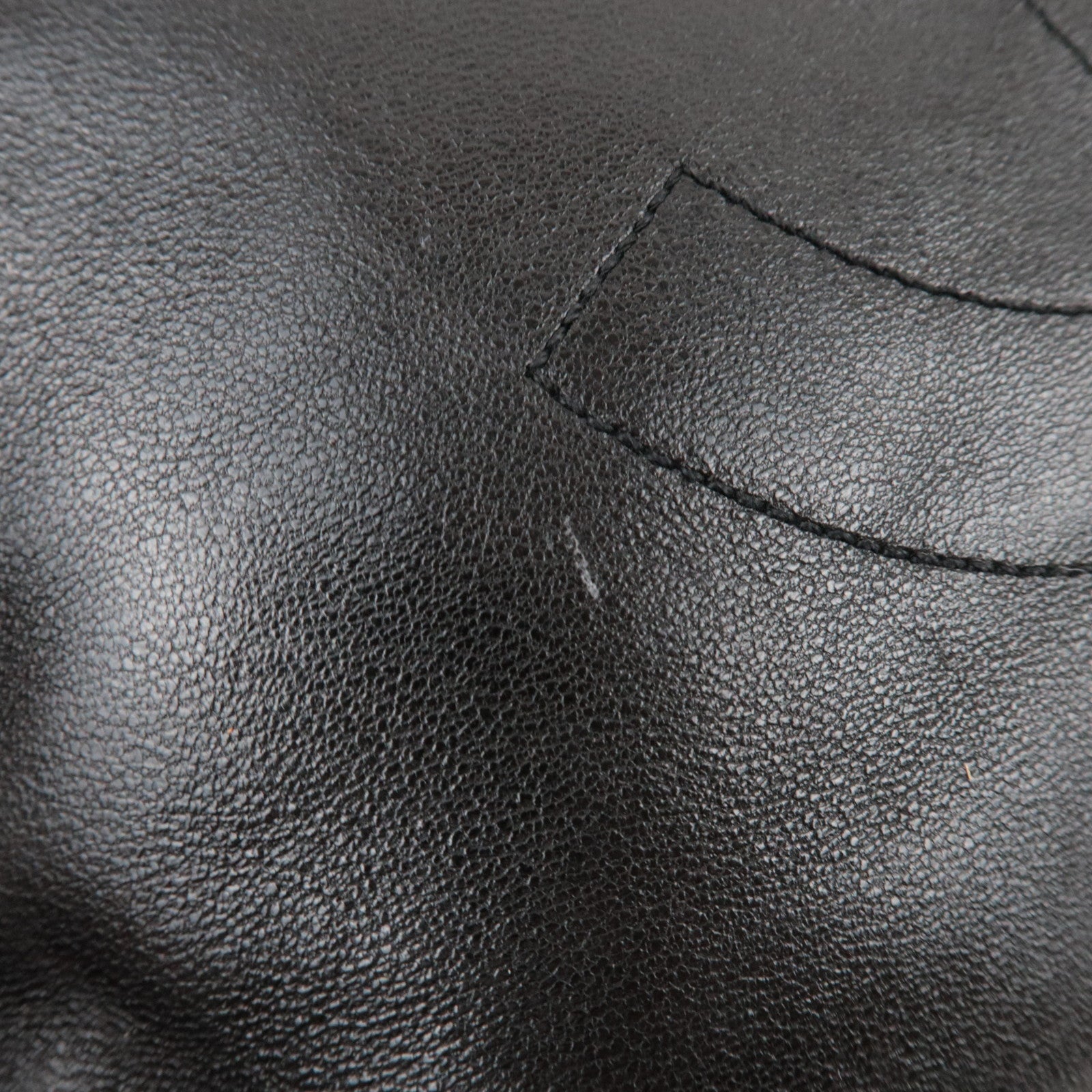 CHANEL Coco Mark Chain Lambskin Shoulder Bag Black 3654781