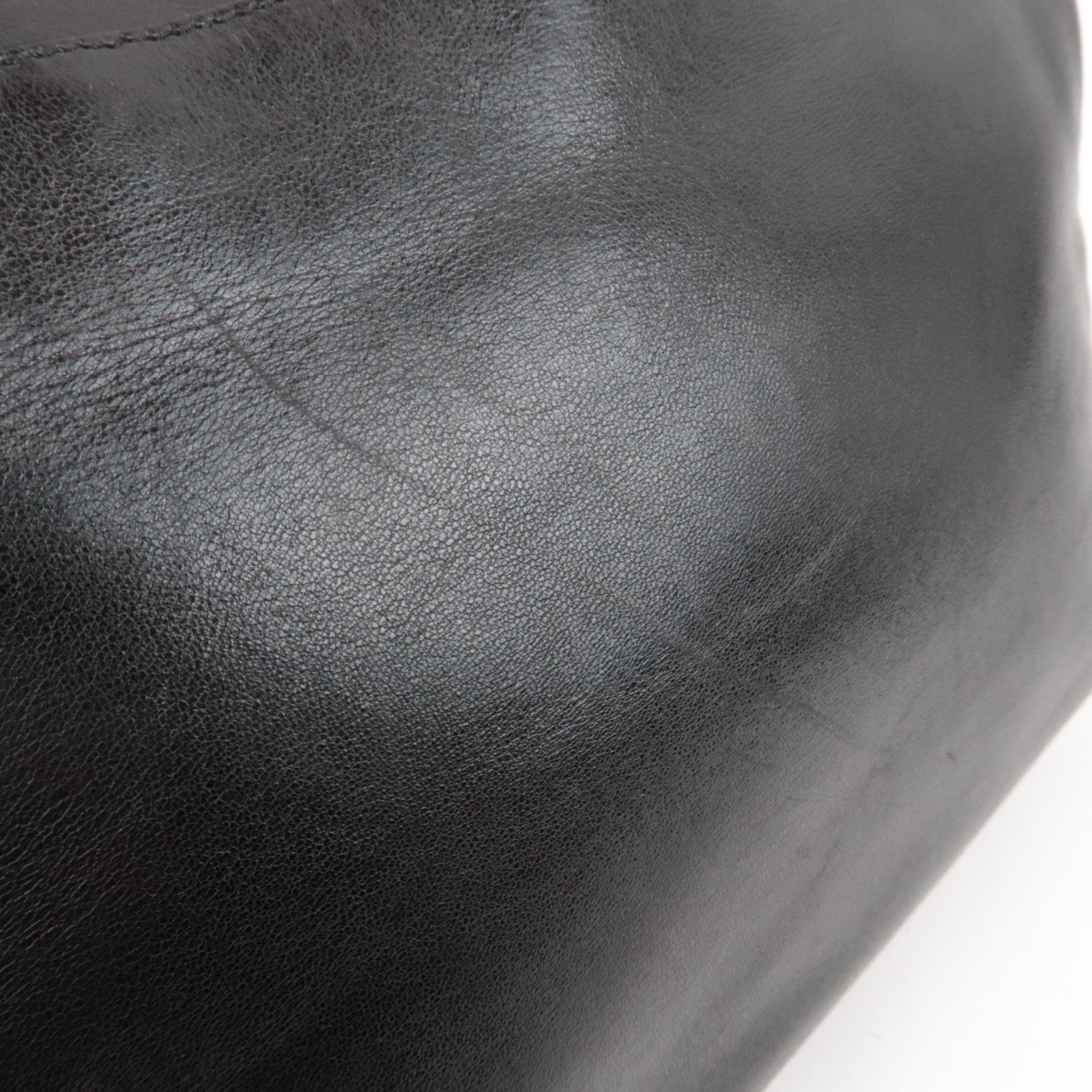 CHANEL Coco Mark Chain Lambskin Shoulder Bag Black 3654781