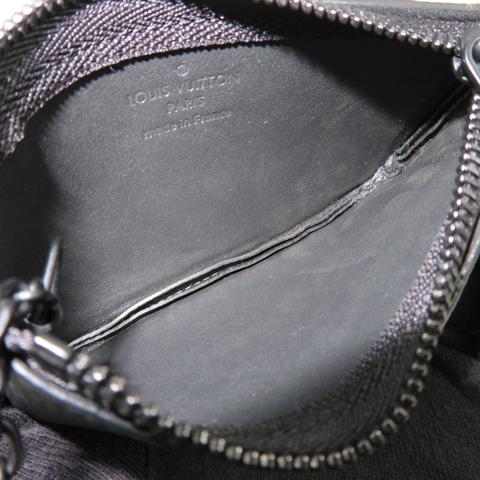 Louis Vuitton Aerogram Pochette Cles Coin Case Noir M81031 TN3283