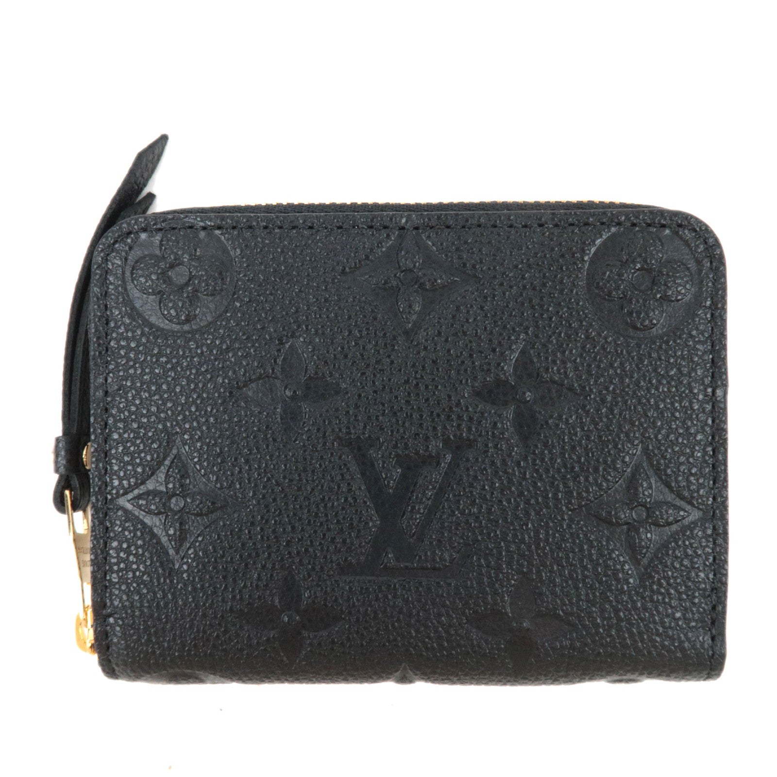 Louis Vuitton Monogram Empreinte Zippy Coin Purse Noir M60574 RFID85822