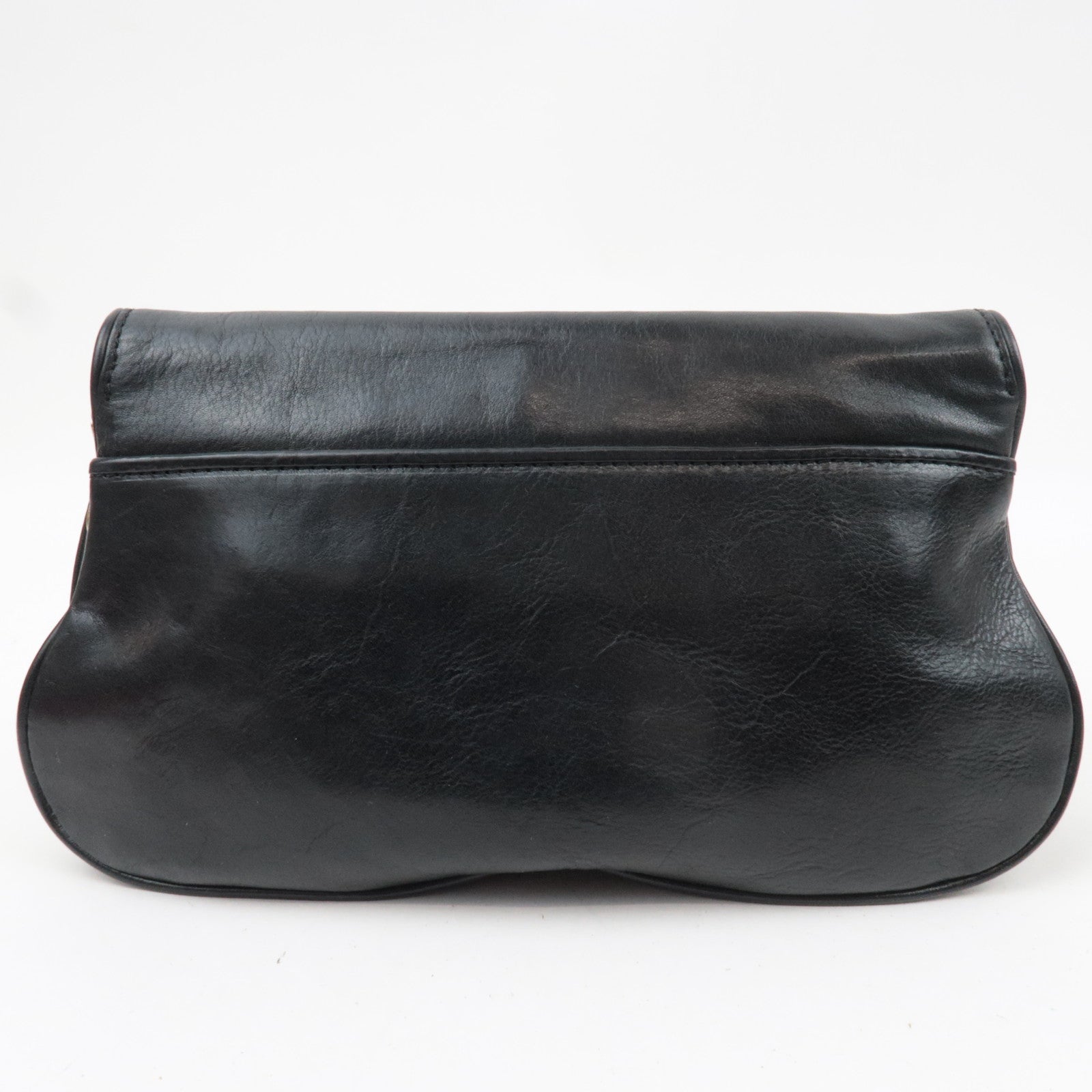 TORY BURCH Leather Chain Shoulder Bag Black