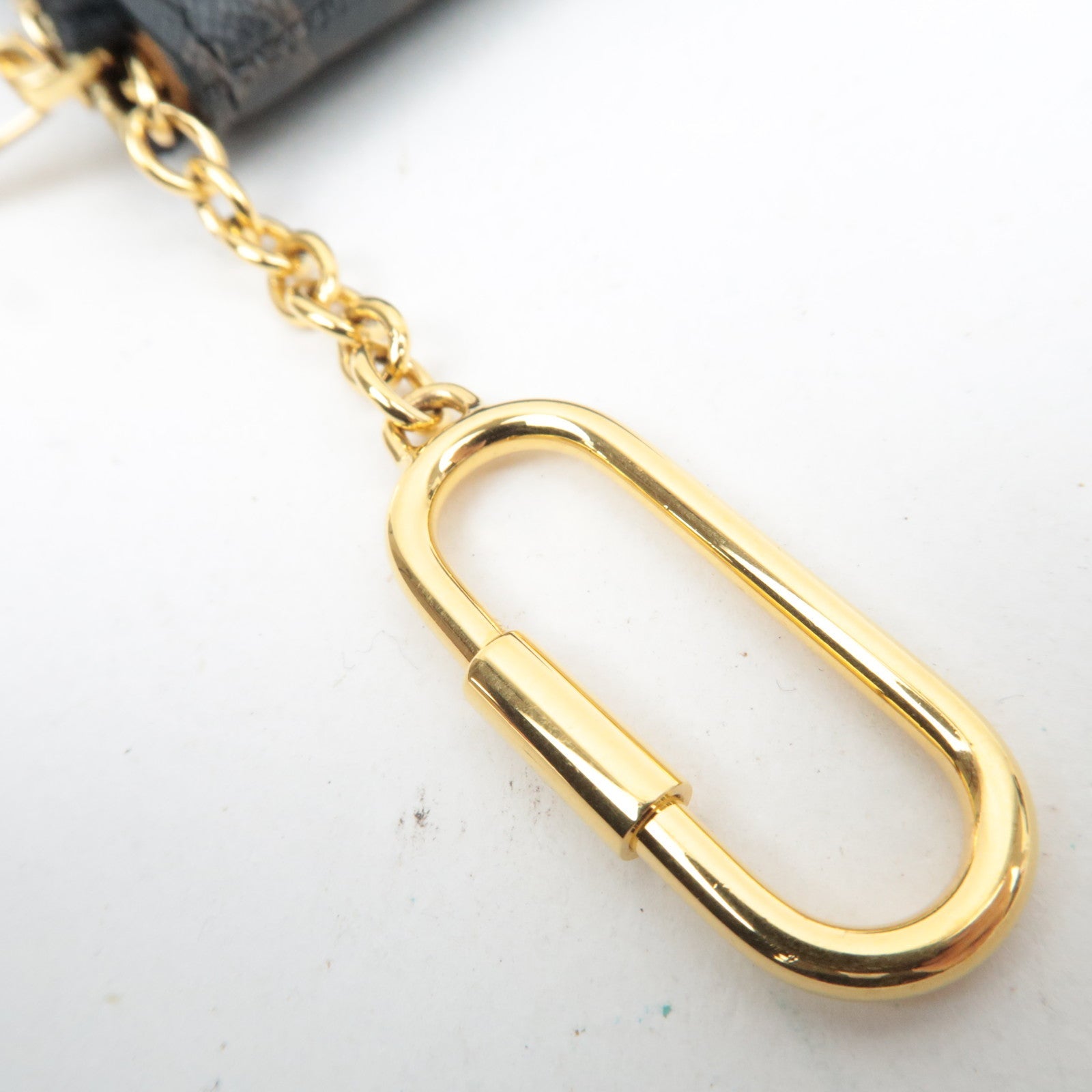 CELINE Triomphe PVC Logo Coin Case Black Brown