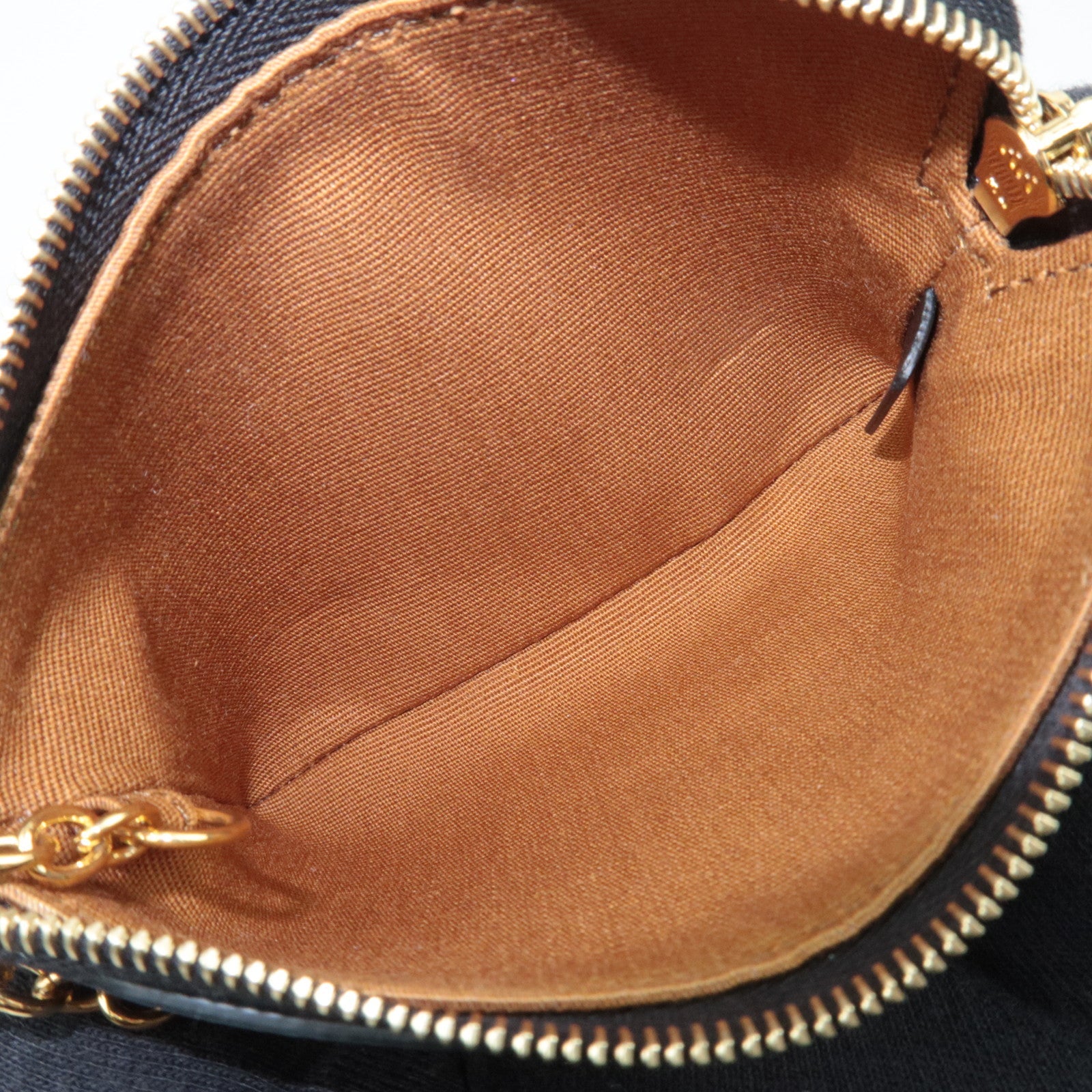 CELINE Triomphe PVC Logo Coin Case Black Brown