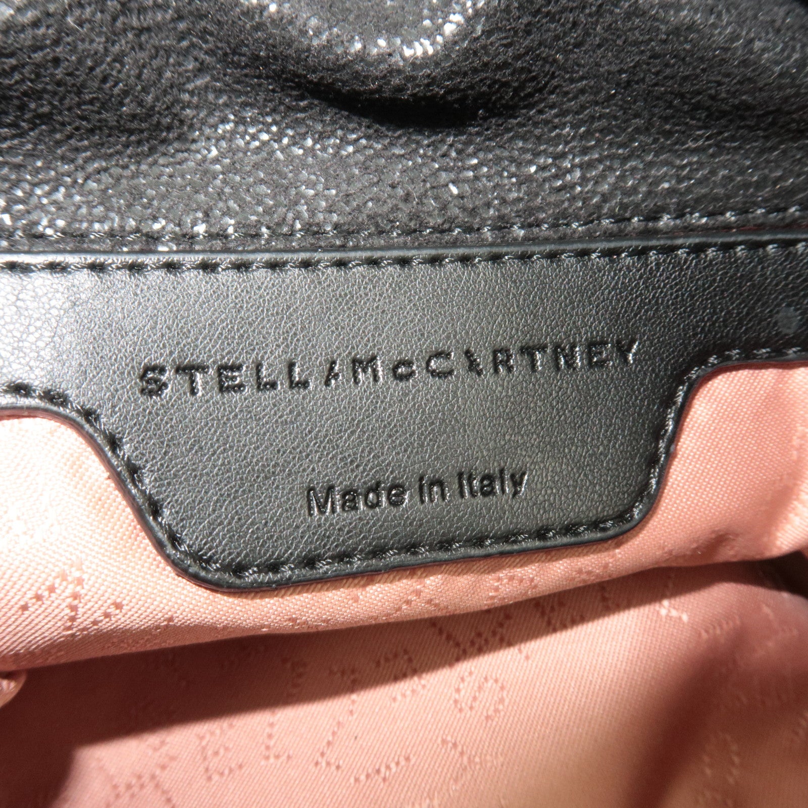 Stella McCartney Falabella Vegan Leather Metal Chain Tote Bag Black