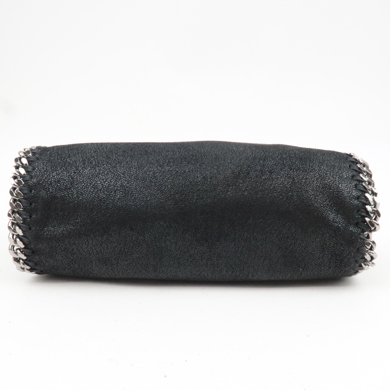Stella McCartney Falabella Vegan Leather Metal Chain Tote Bag Black