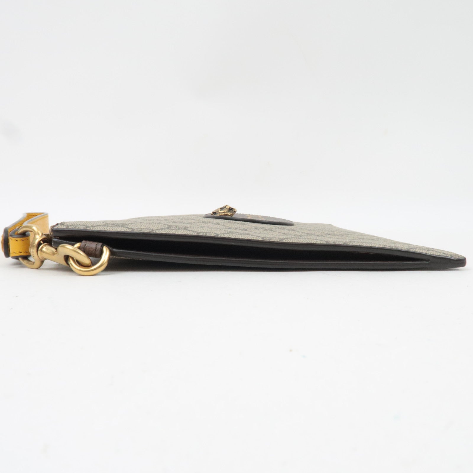 GUCCI Neo Vintage GG Supreme Leather Clutch Bag Beige 473956