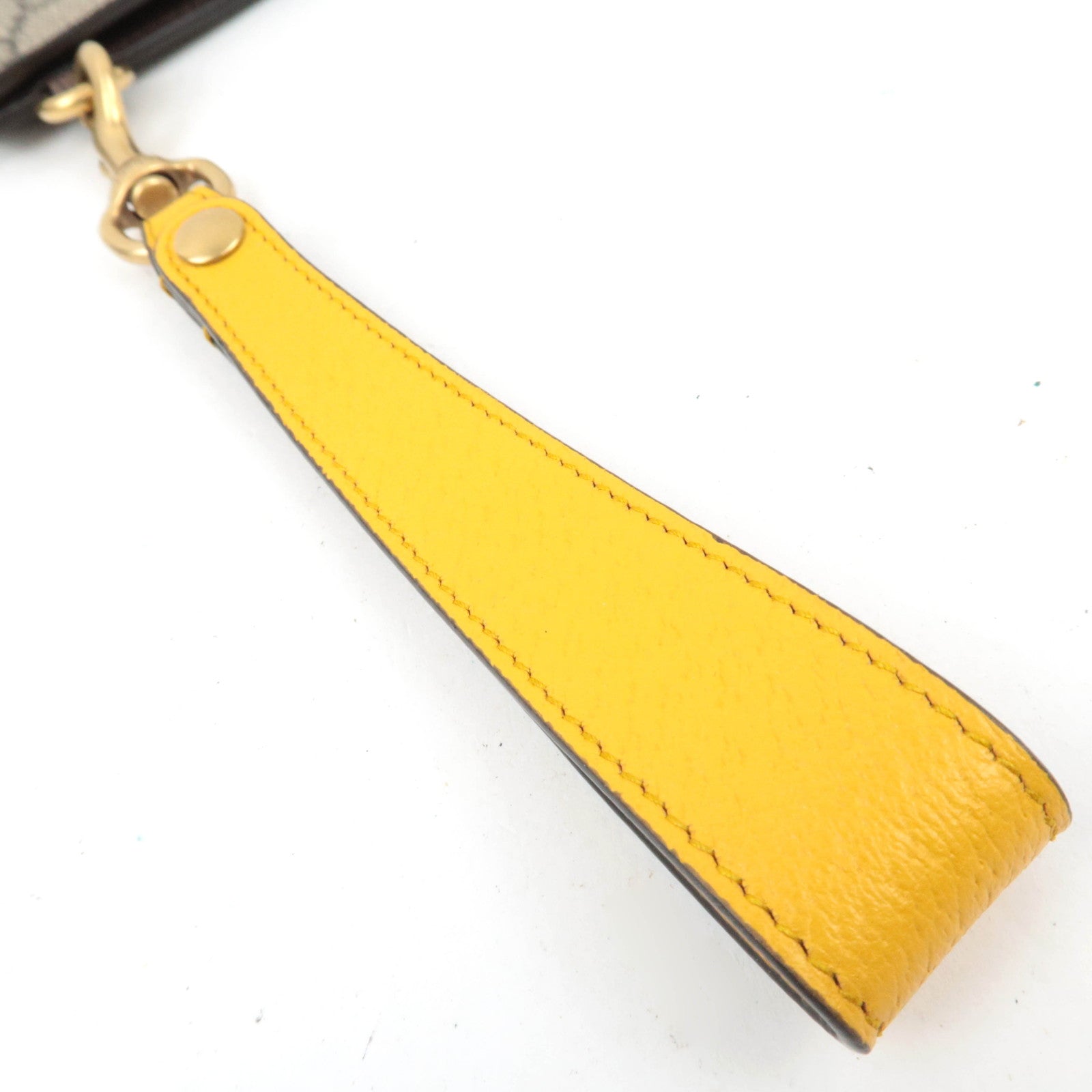 GUCCI Neo Vintage GG Supreme Leather Clutch Bag Beige 473956