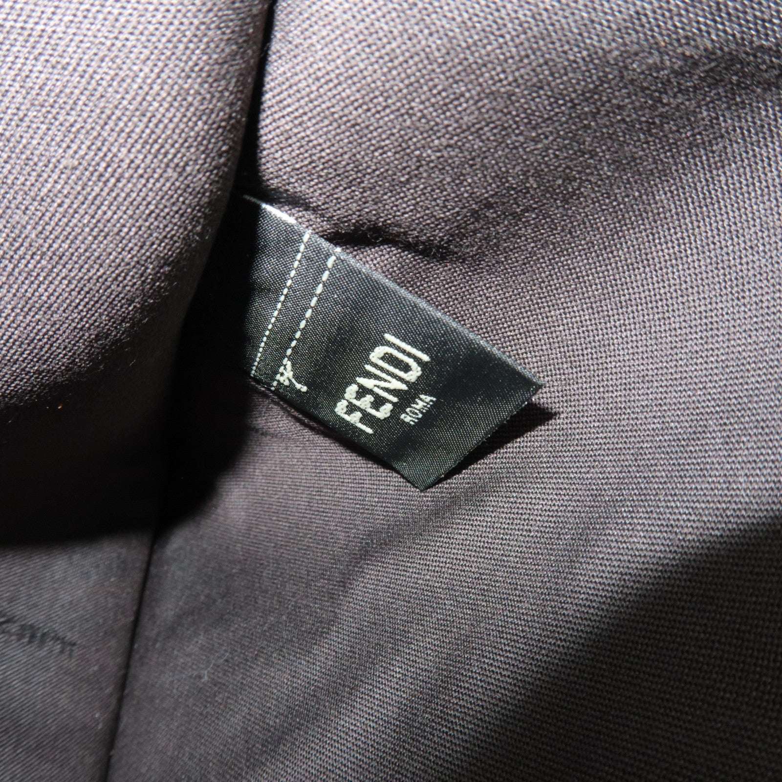 FENDI Zucca Suede Flat Pouch Clutch Bag 8N0149