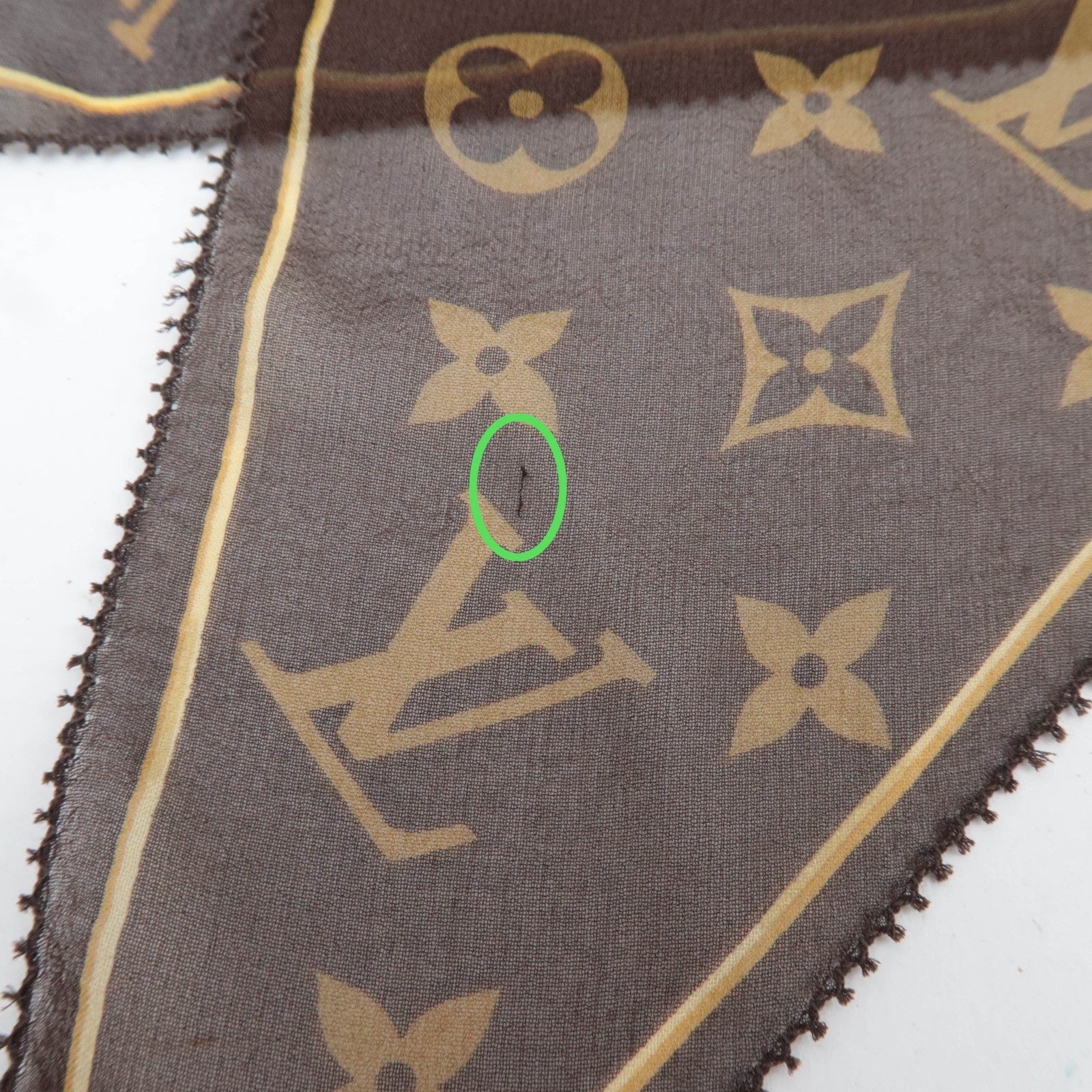 Louis Vuitton Echarpe Monogram Leopard 100% Silk Scarf M72123