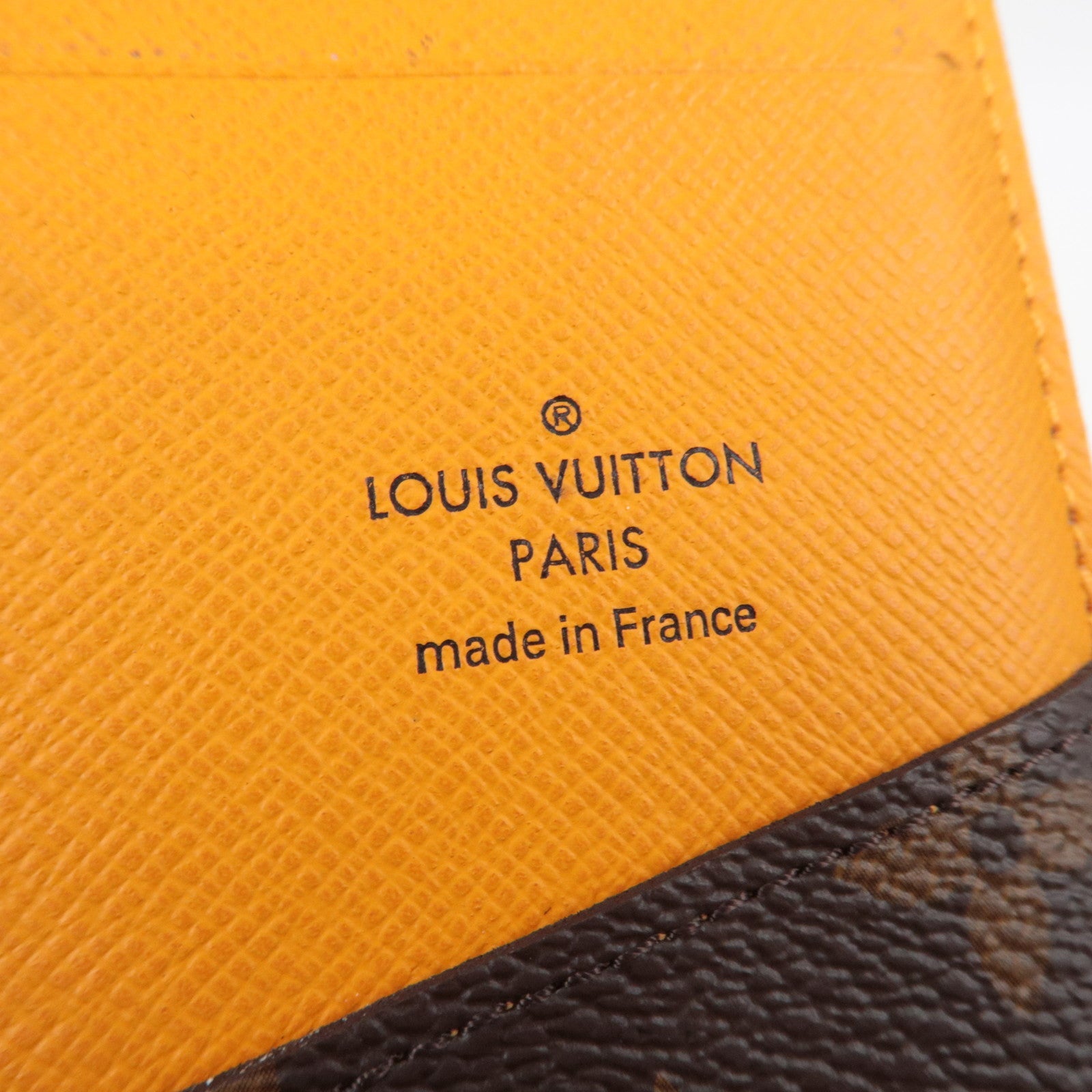 Louis Vuitton Monogram Macassar Organizer De Poche Card Case Saffron M82547