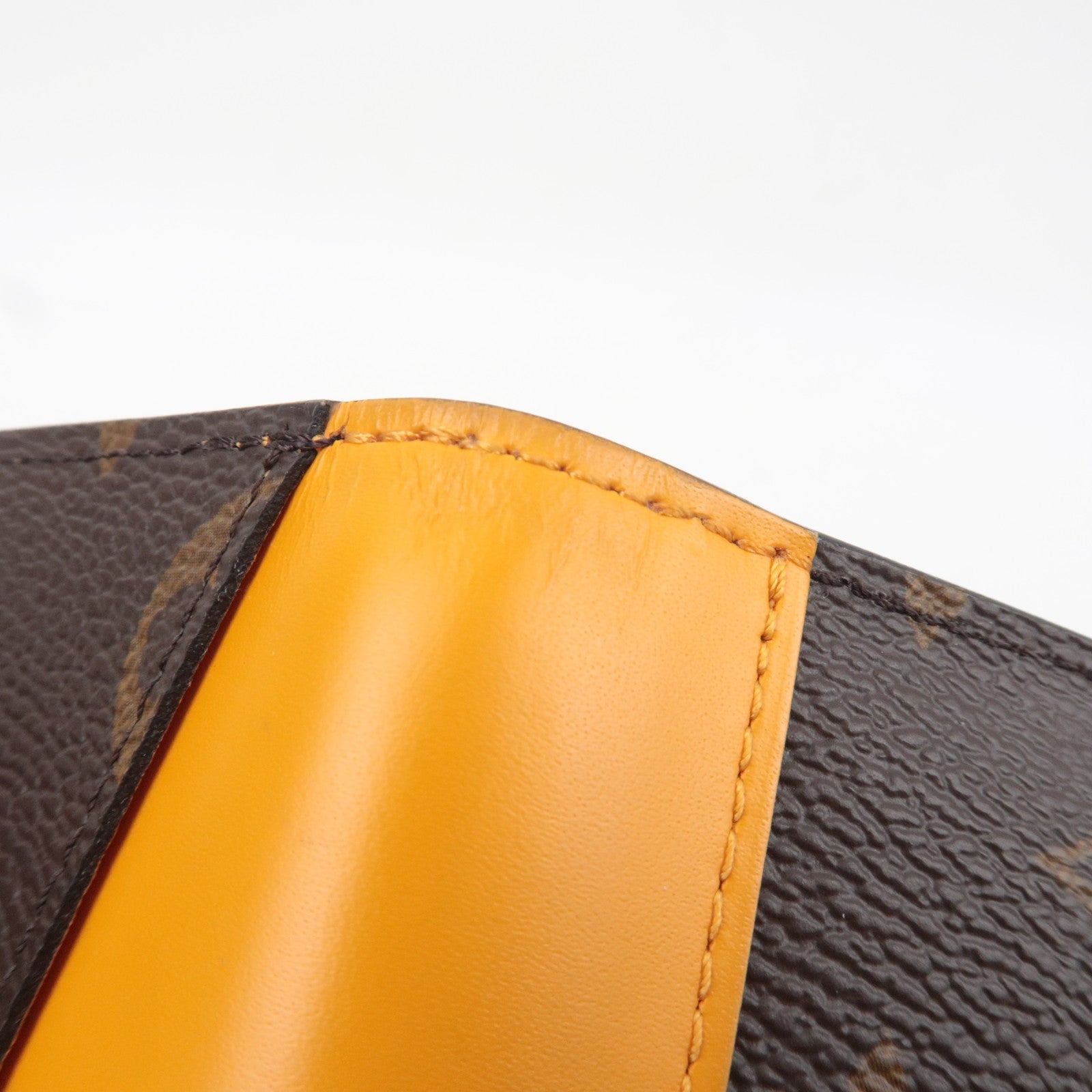 Louis Vuitton Monogram Macassar Organizer De Poche Card Case Saffron M82547