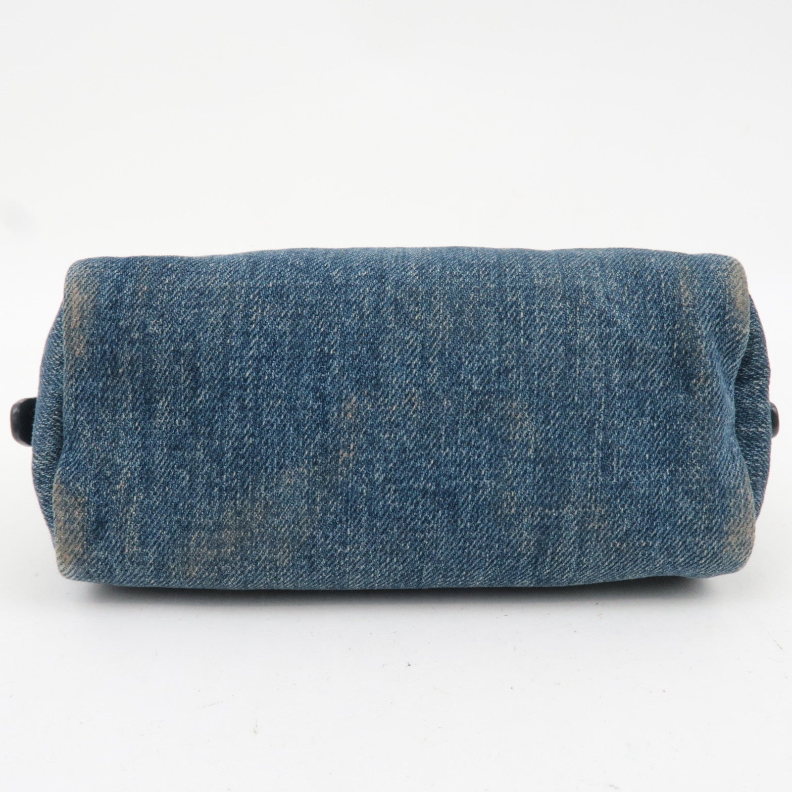PRADA Small Pouch Cosmetic Pouch Denim Blue
