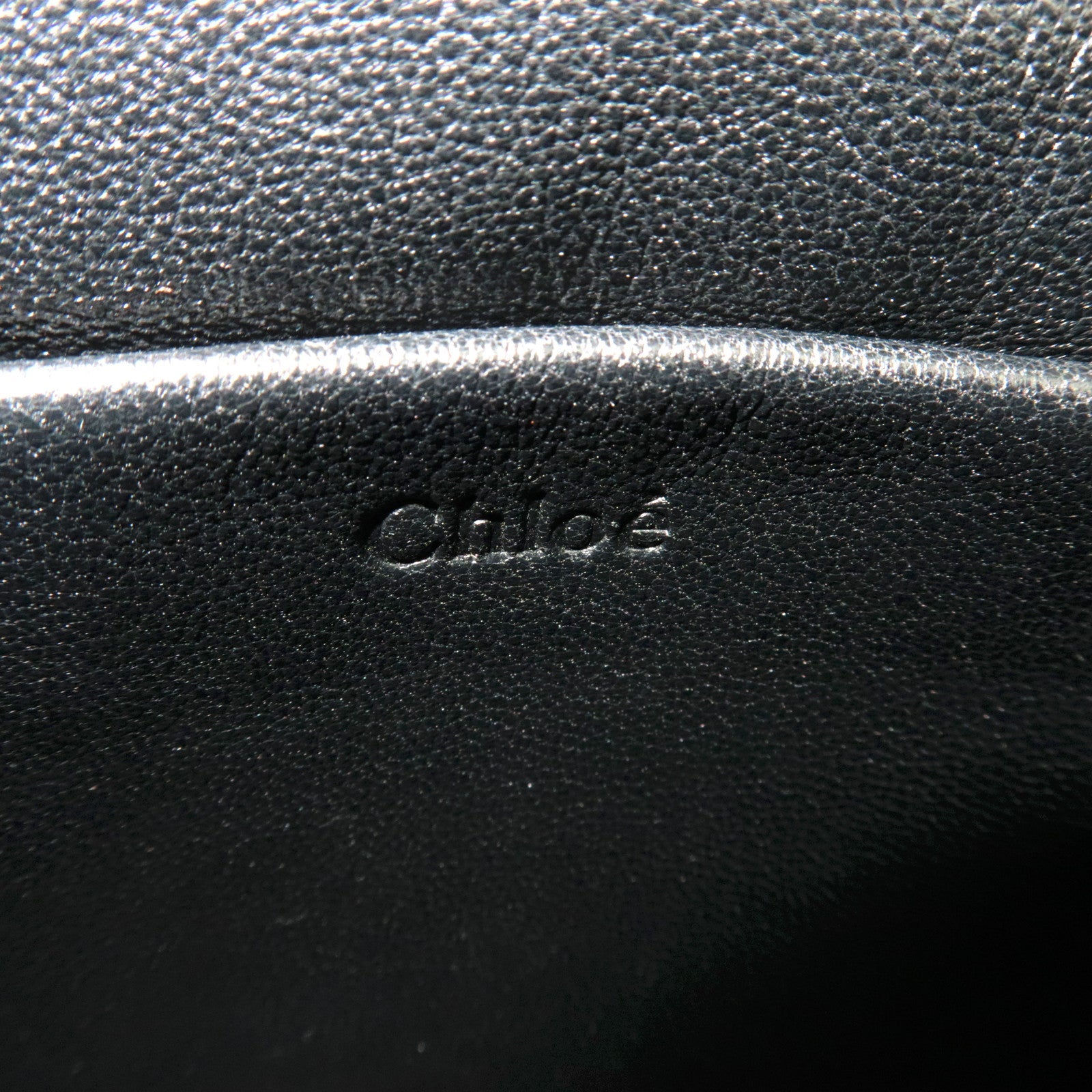 Chloe Elsie Chain Shoulder Bag Leather Brown