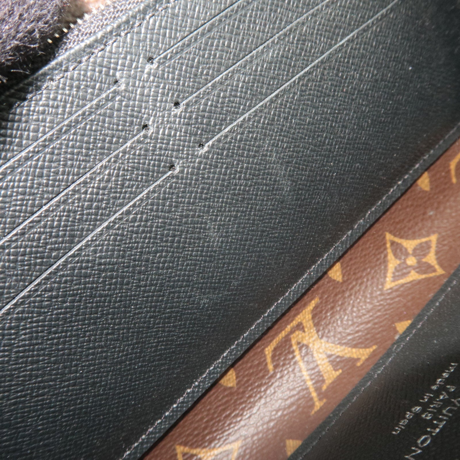 Louis Vuitton Monogram Macassar Zippy Dragonne Travel Wallet M69407