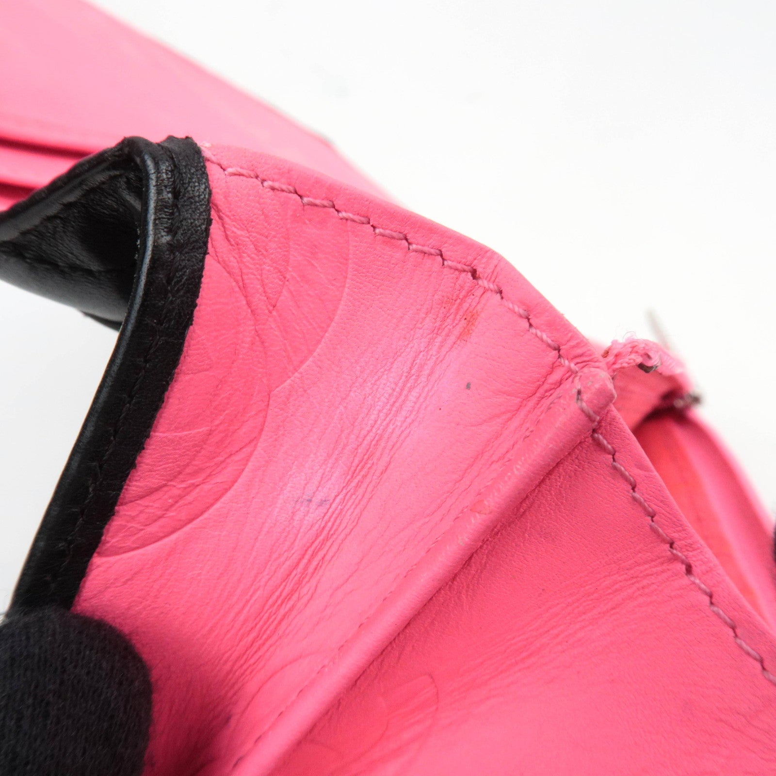 CHANEL Cambon Line Wallet Lambskin Patent Leather Black 11203051