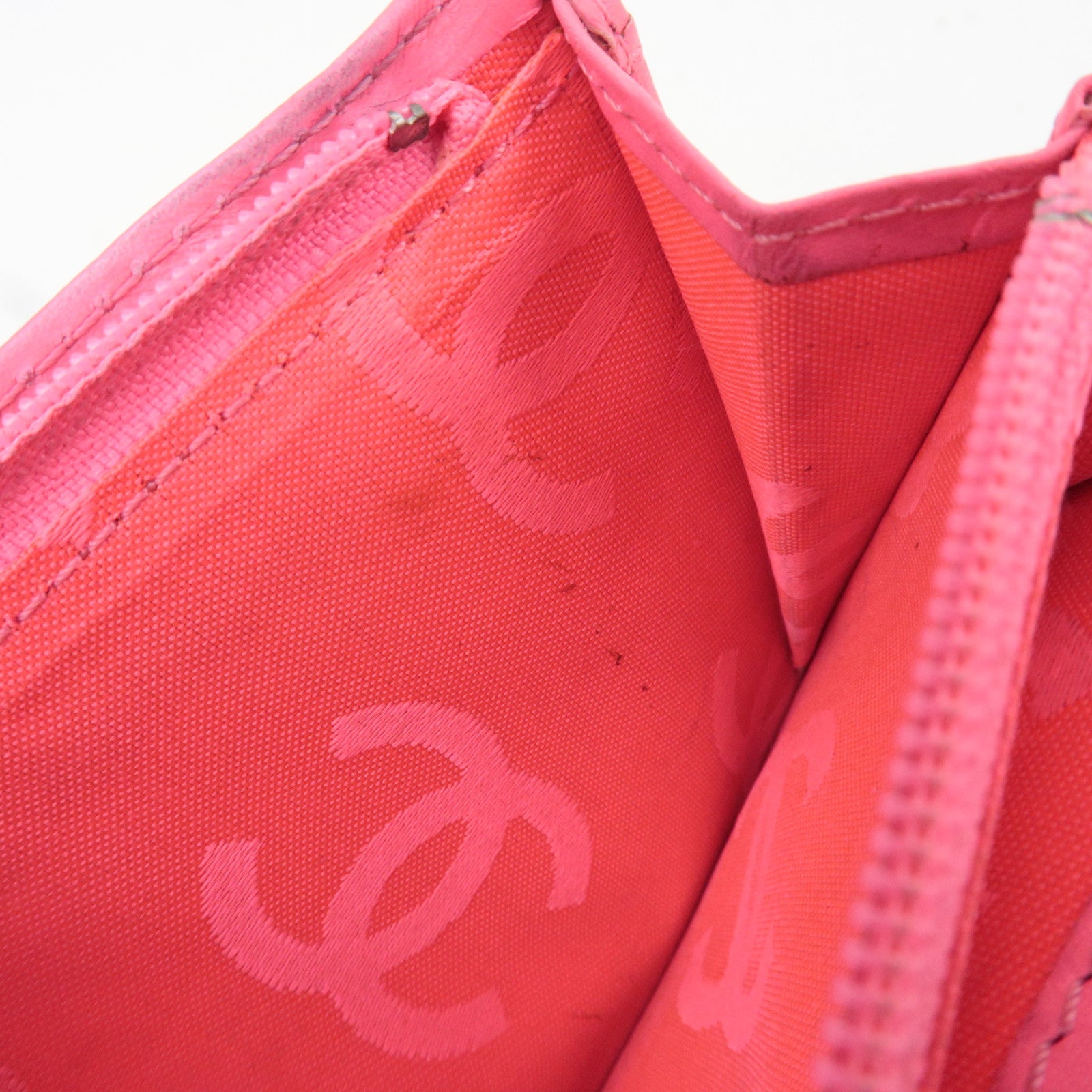 CHANEL Cambon Line Wallet Lambskin Patent Leather Black 11203051