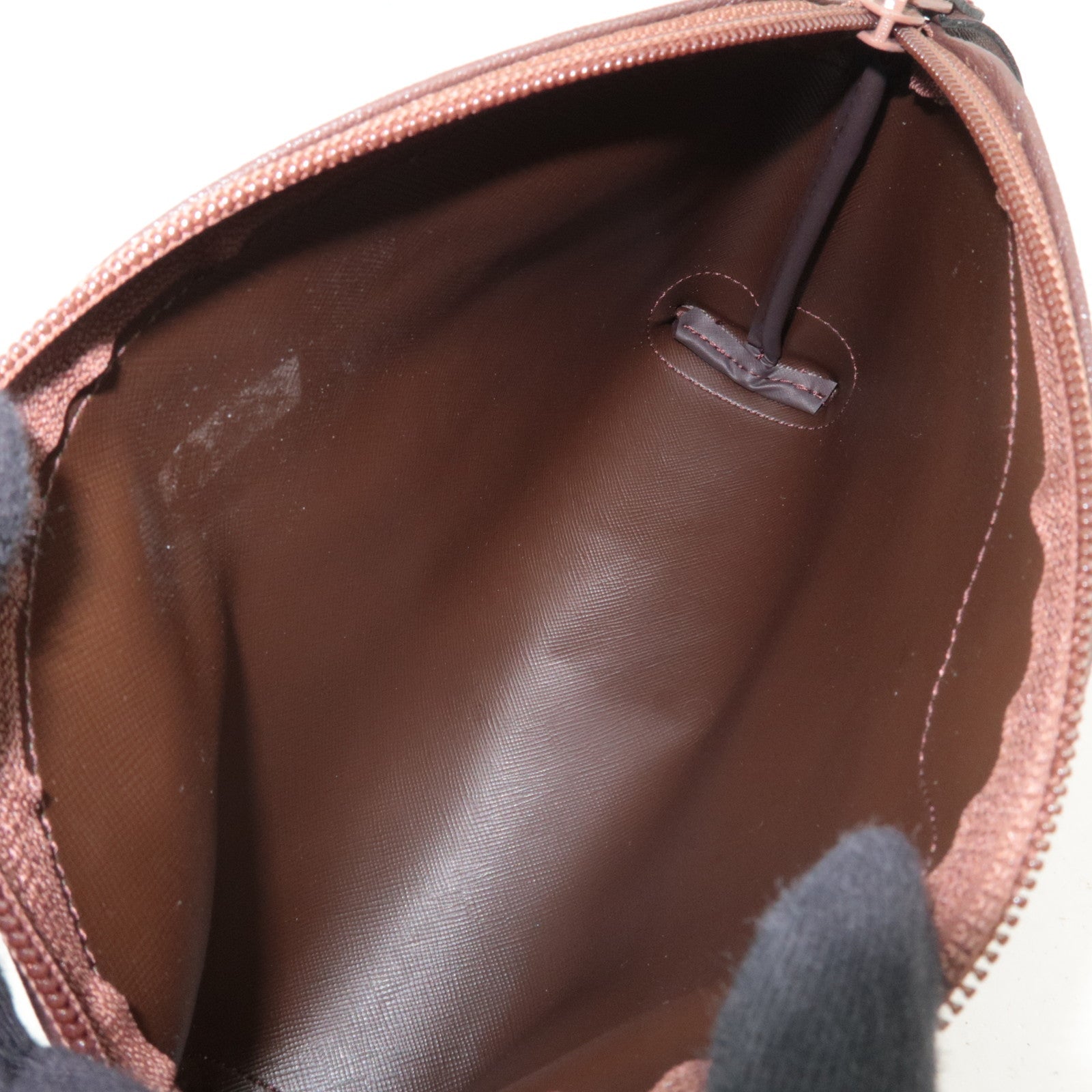 BURBERRY Burberrys Plaid Cosmetic Pouch Khaki