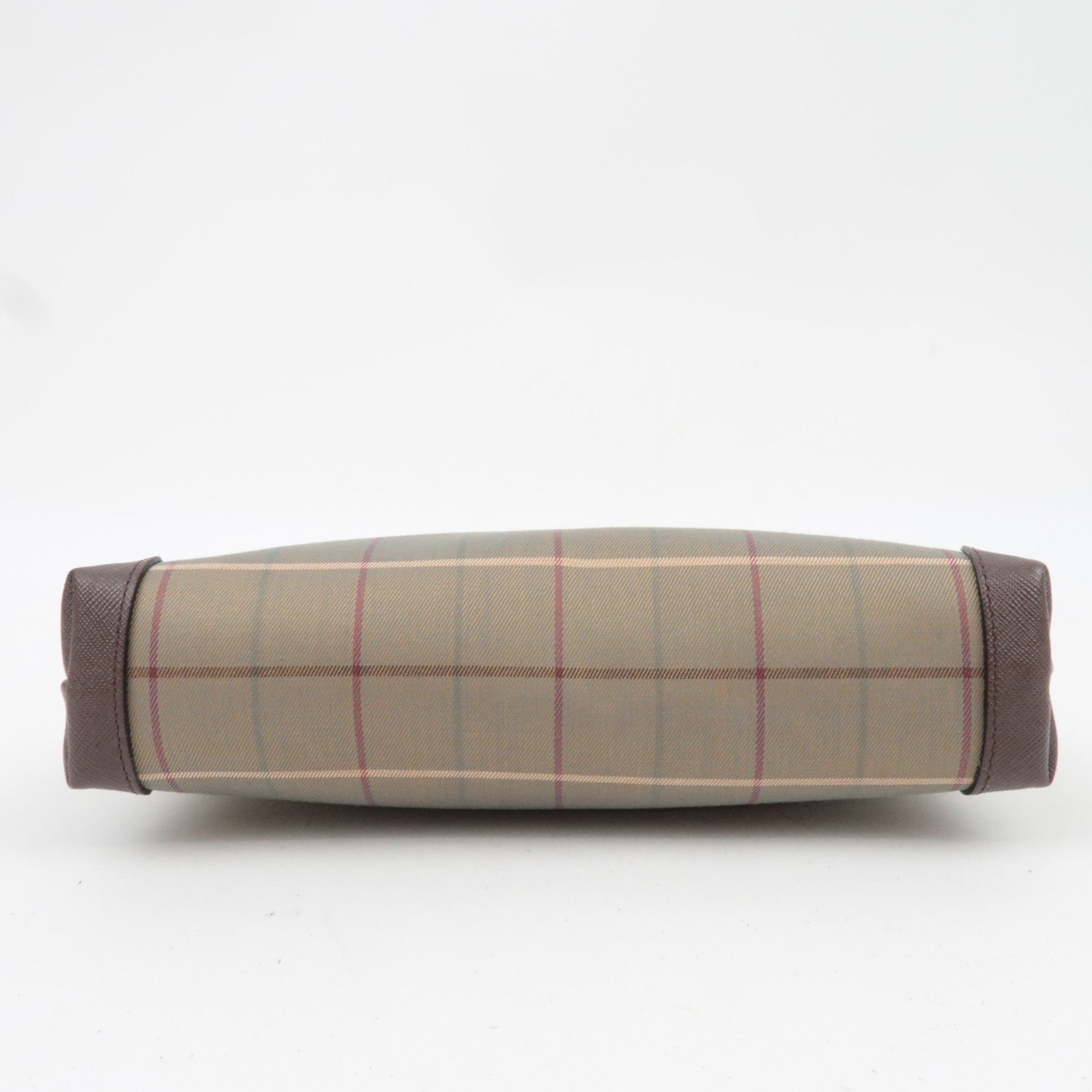 BURBERRY Burberrys Plaid Cosmetic Pouch Khaki