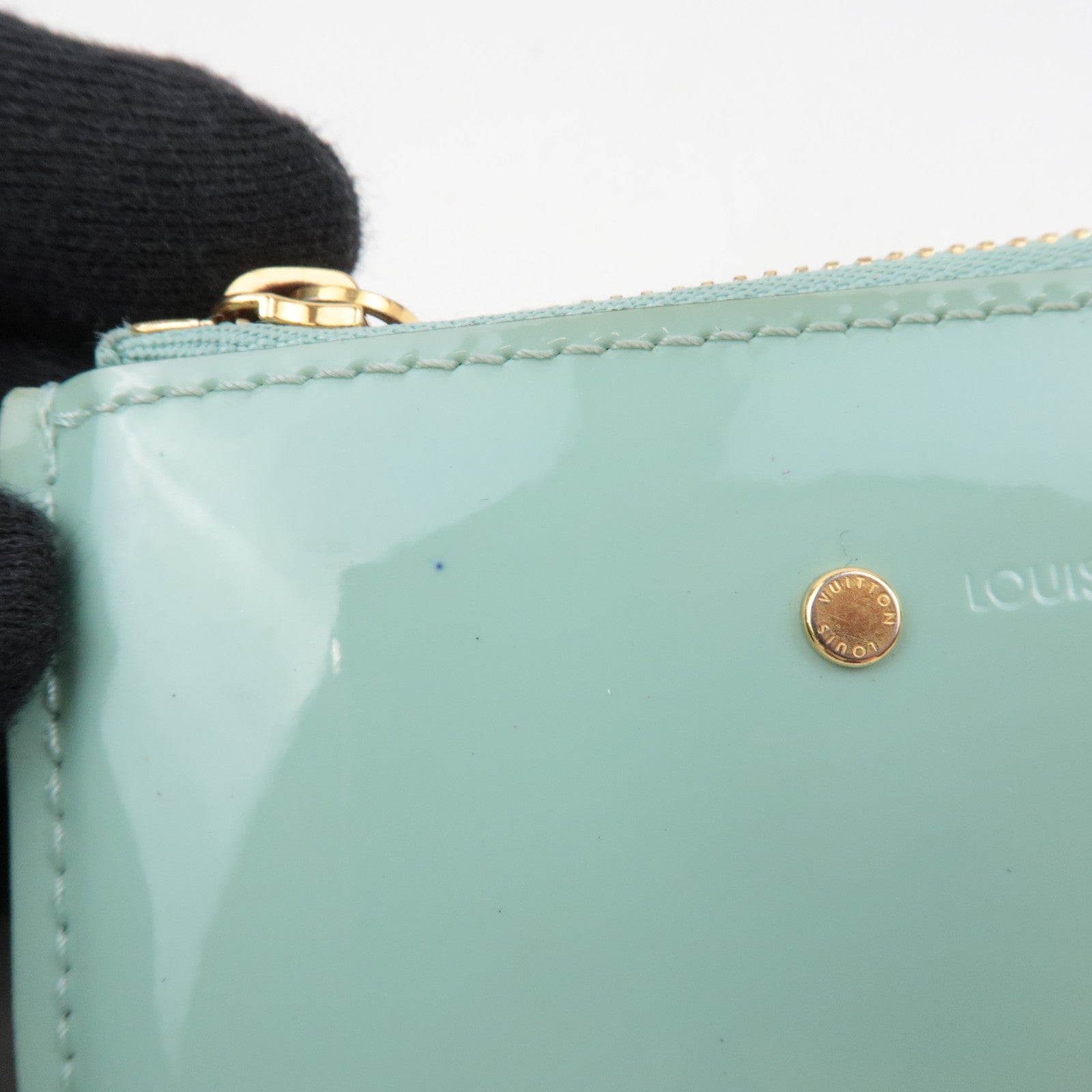 Louis Vuitton Vernis Miroir Pochette Cles Coin Case Paradiso M63854