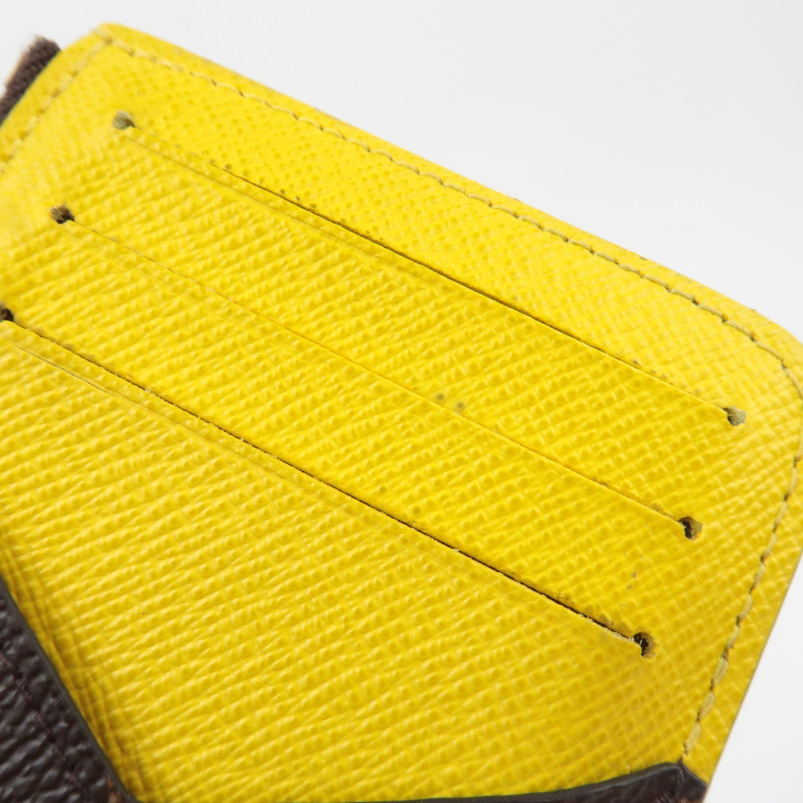 Louis Vuitton Monogram Porte Carte Romy Fragment Case Jaune M81882 RFID
