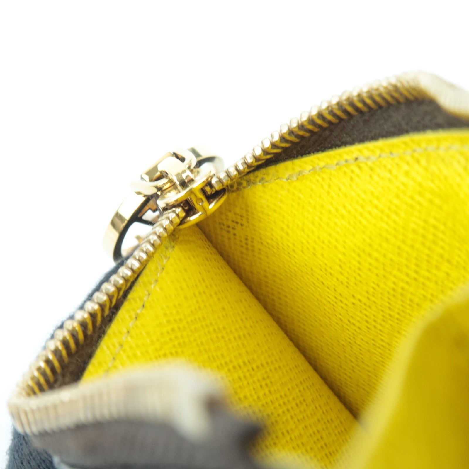 Louis Vuitton Monogram Porte Carte Romy Fragment Case Jaune M81882 RFID