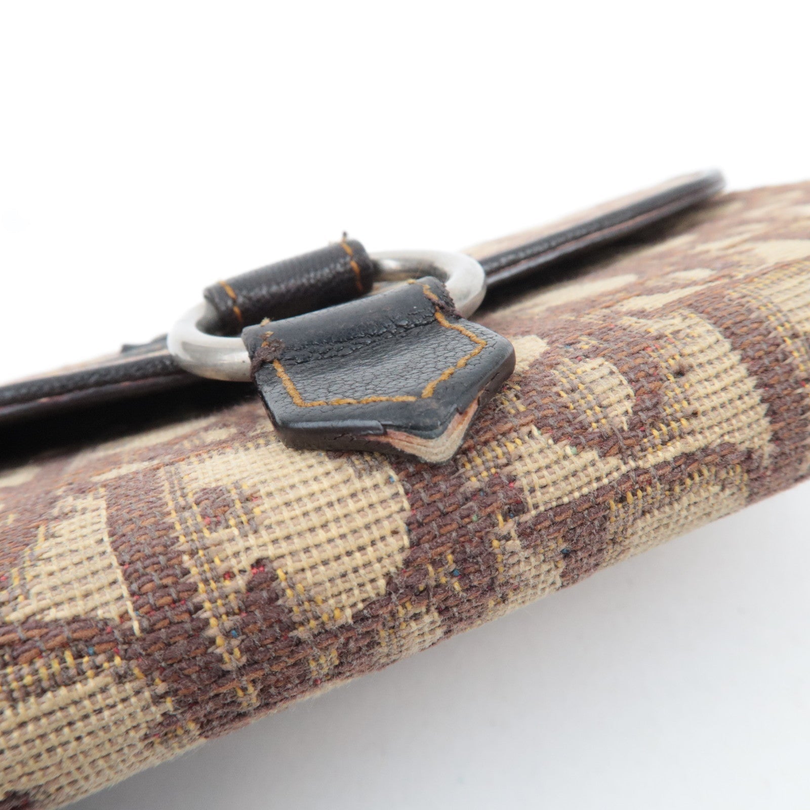 Christian Dior Trotter Double Hook Wallet Beige