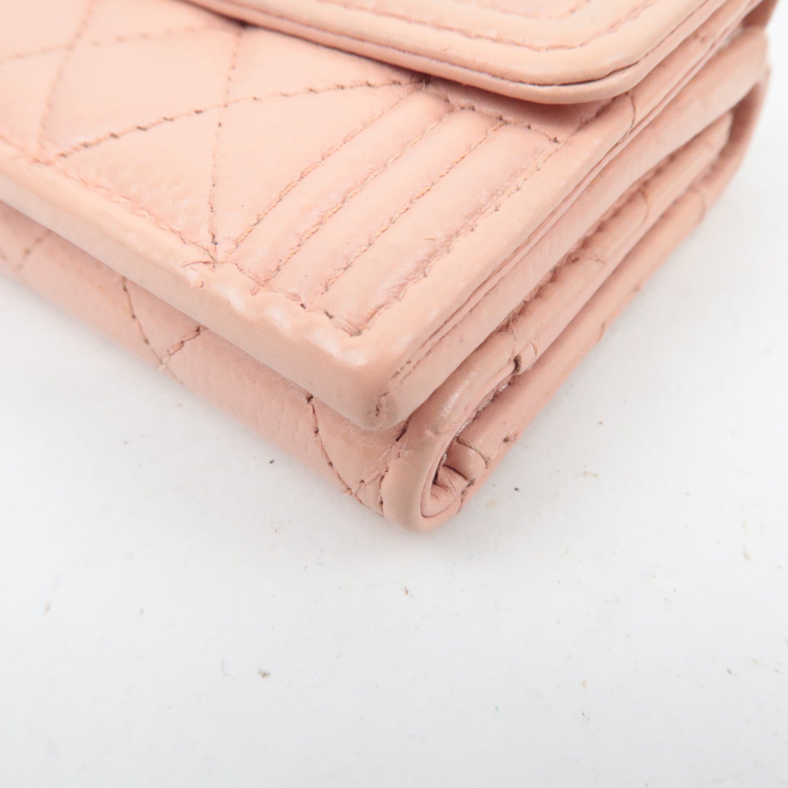 CHANEL Boy Chanel Wallet Caviarskin Pink